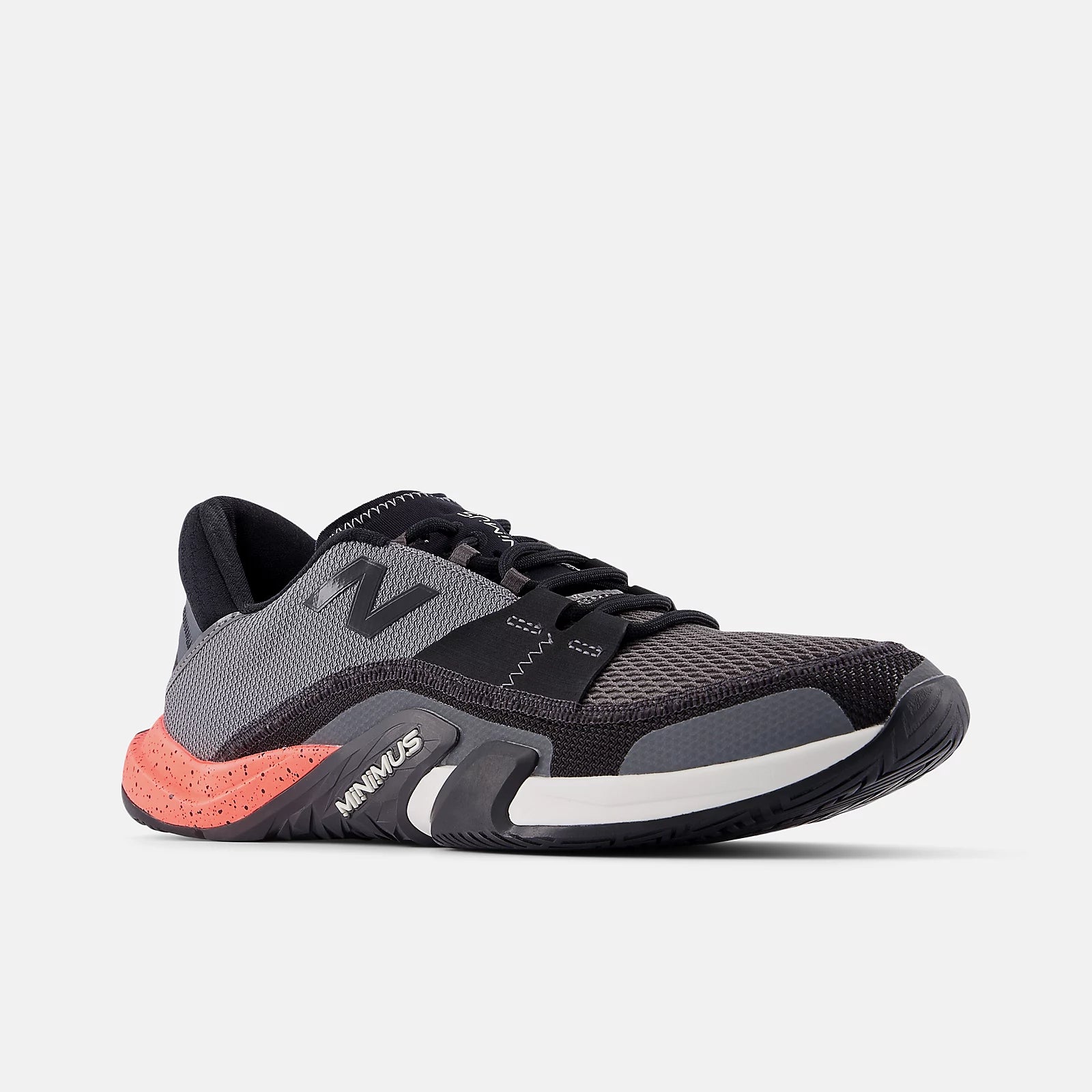 Black With Grey And Urgent Red
