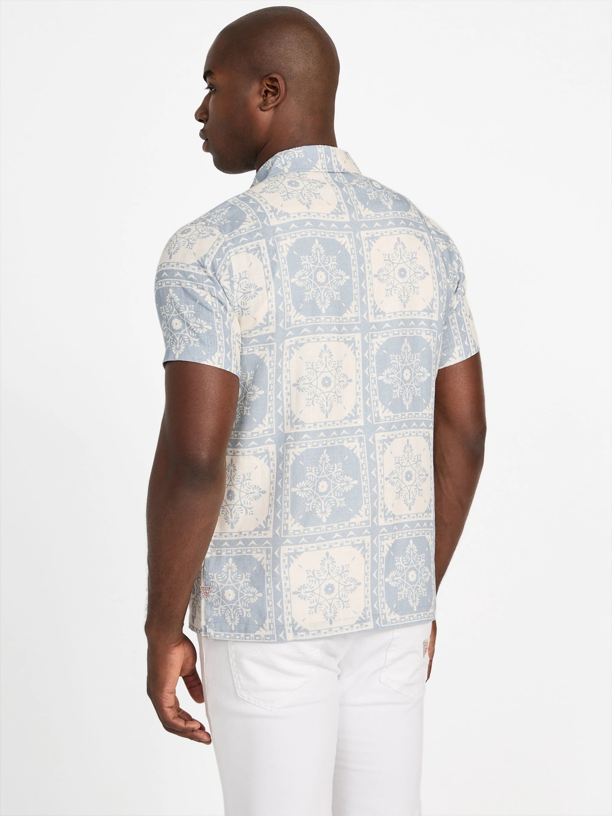 Nimbus Blue Tile Print