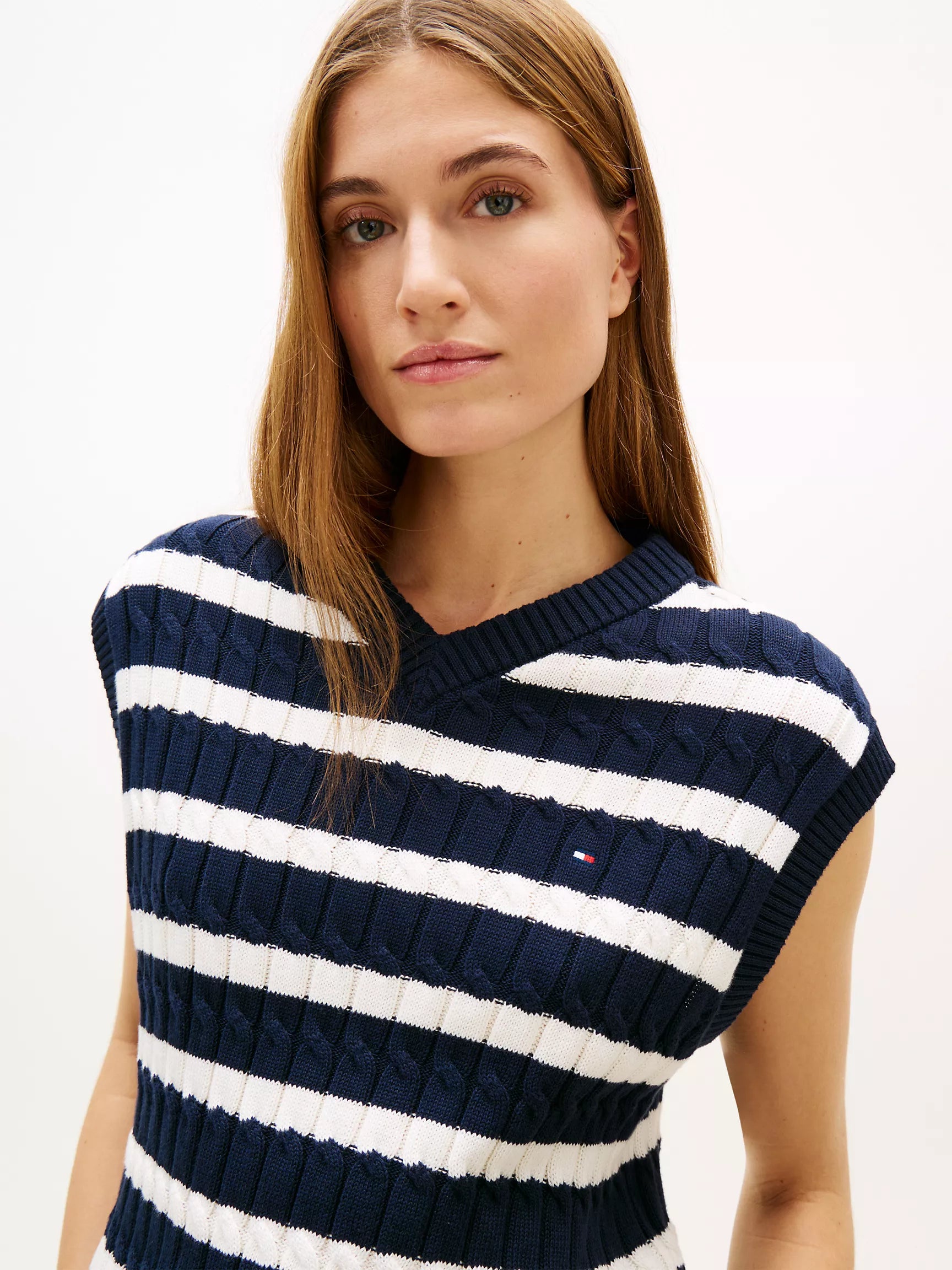 Navy/Ivory Stripe