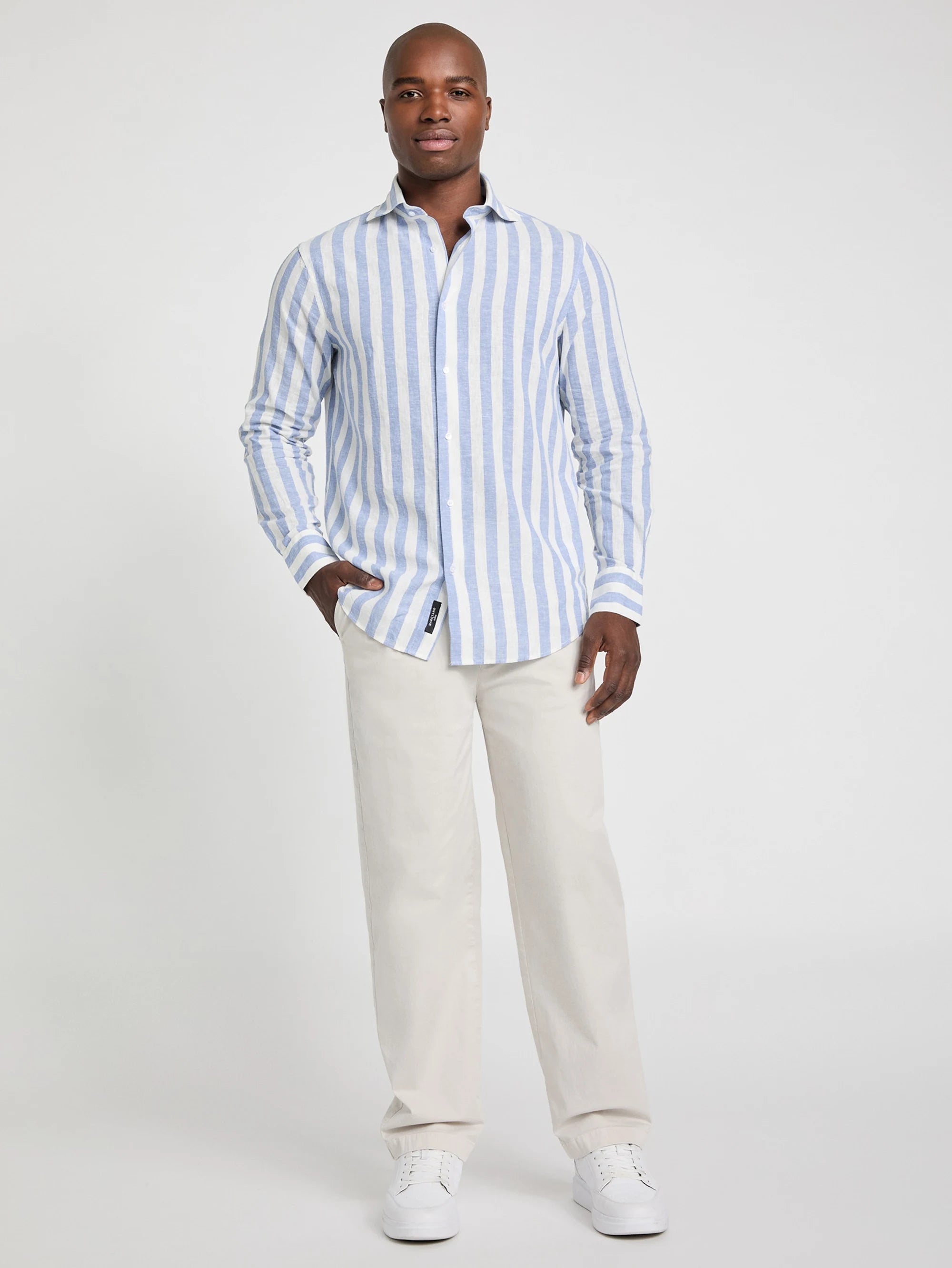 Lightblue & White Microst