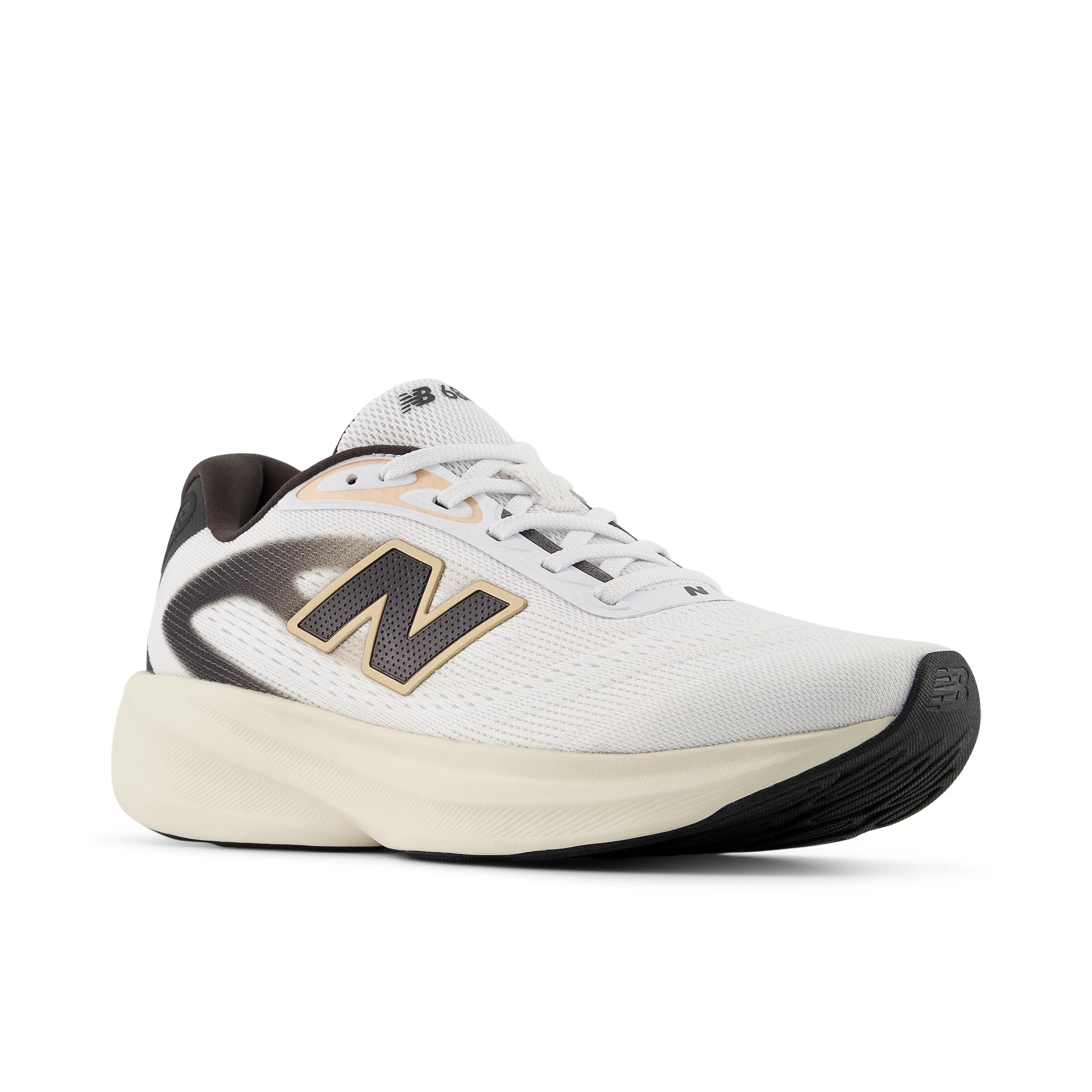 White With Faded Black And Gold Metallic