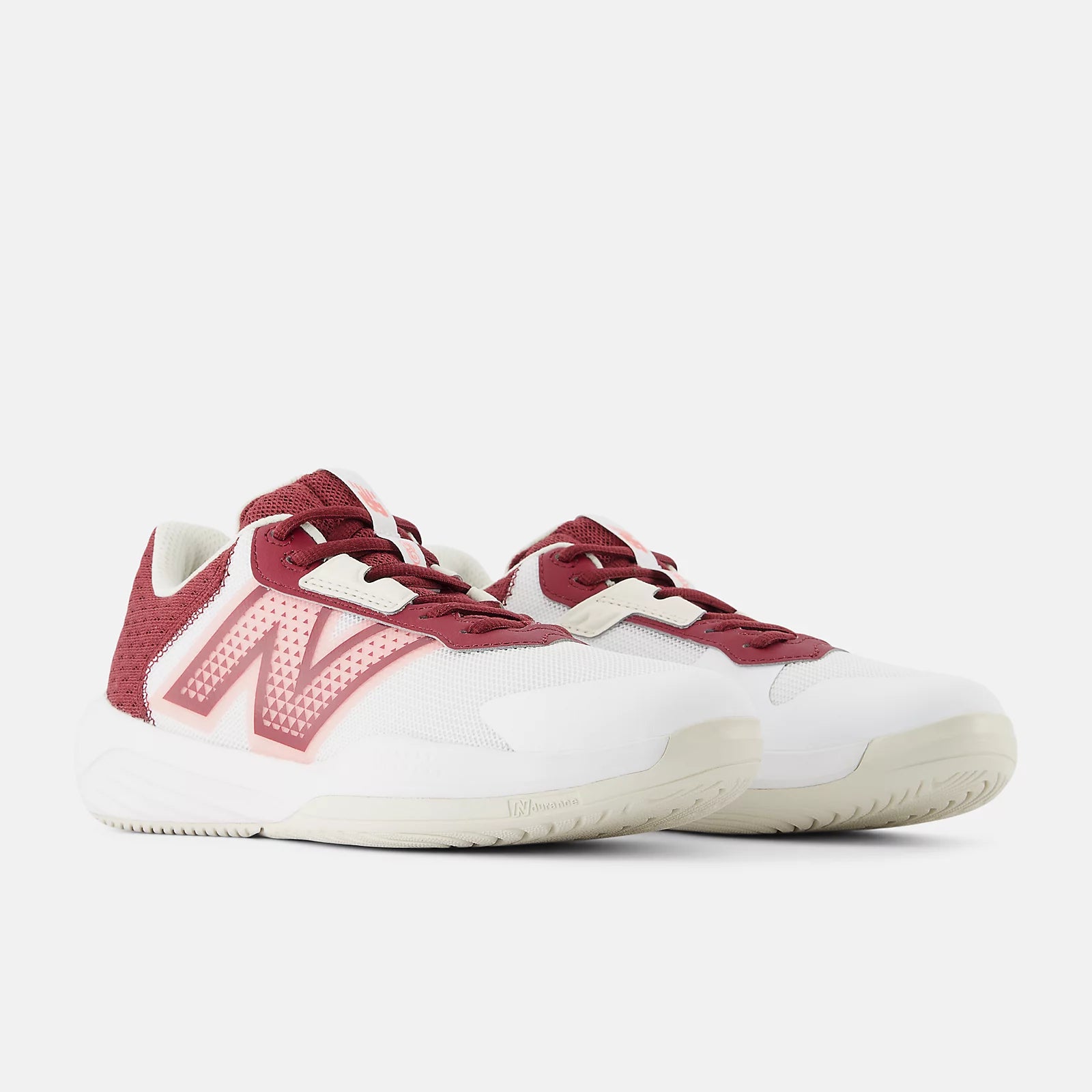 White With Monarch Burgundy