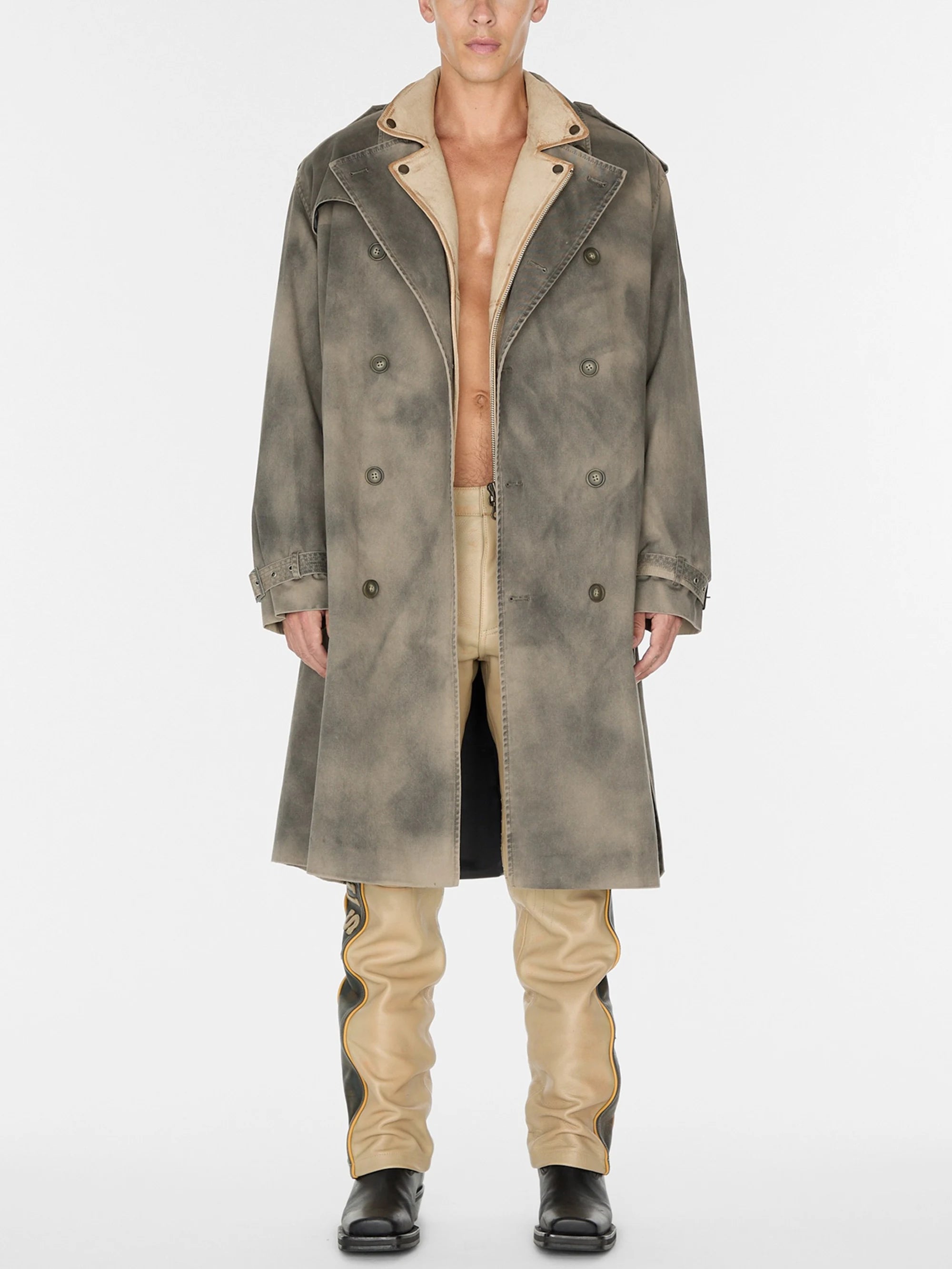 Gusa Washed Brown Trench