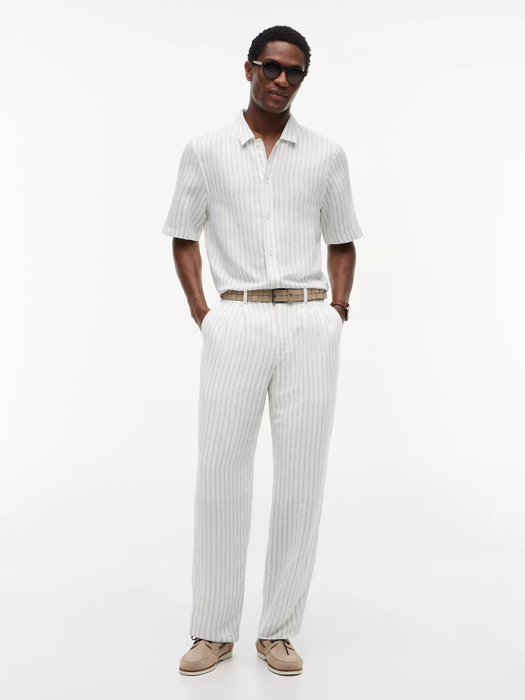 White/Black Stripe