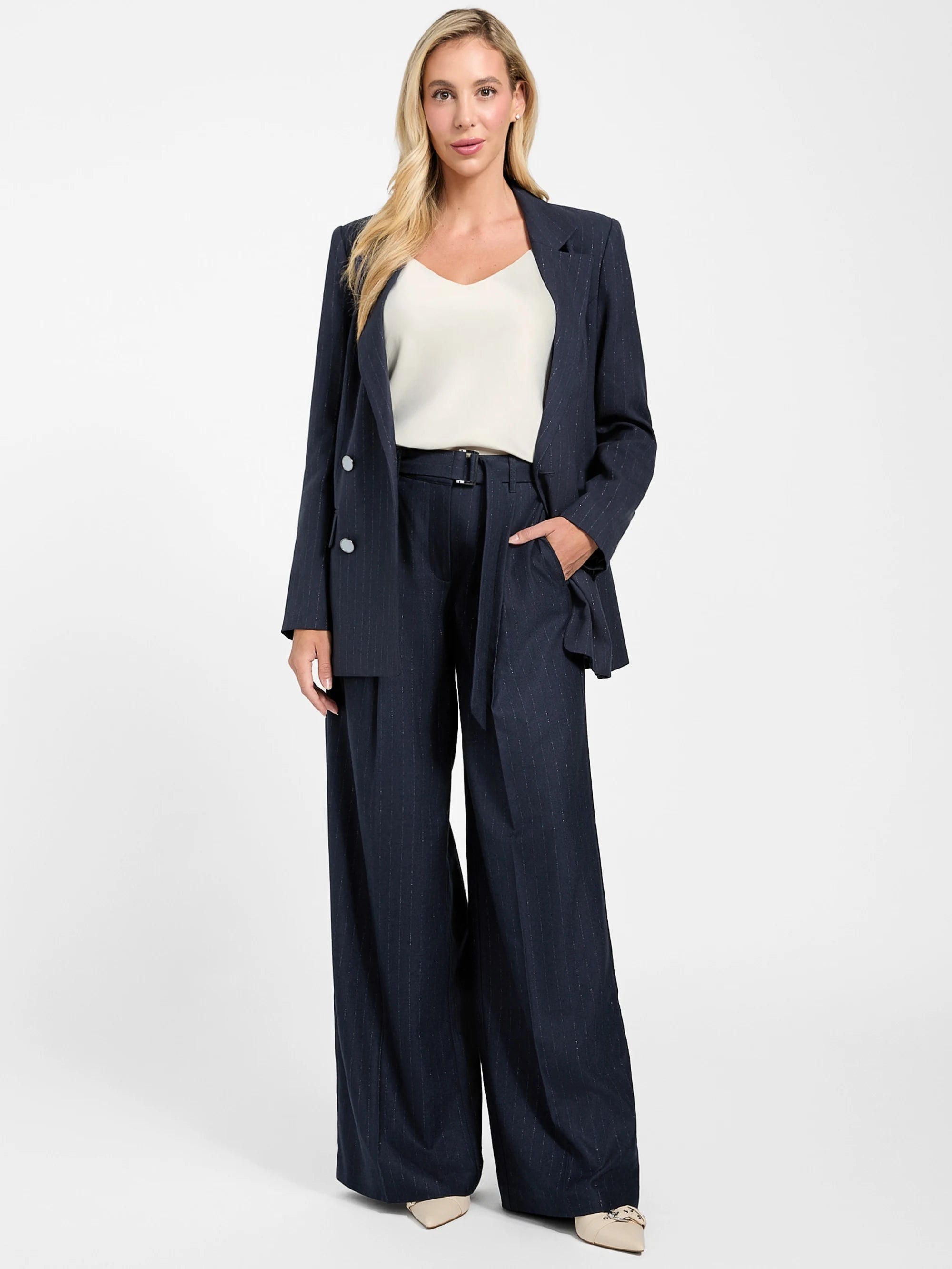 Suiting Blue Pinstripe Co