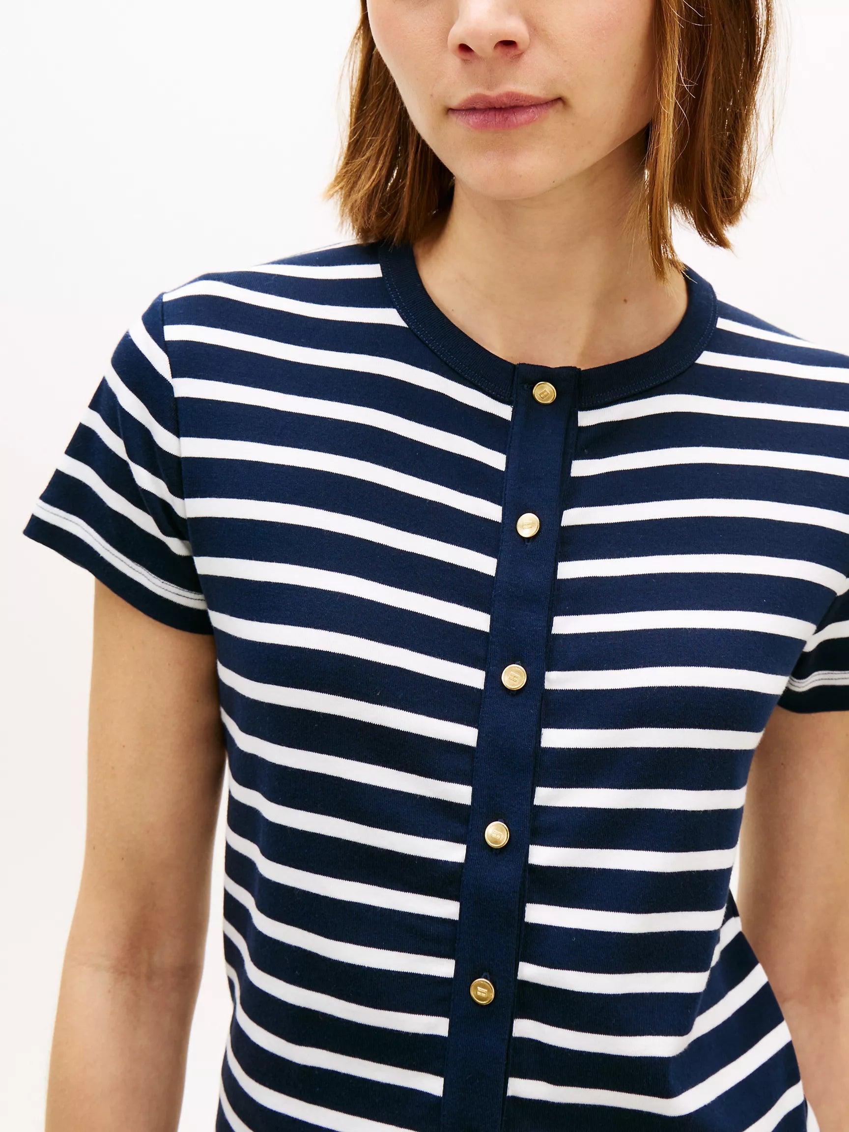 Navy/Ecru Stripe
