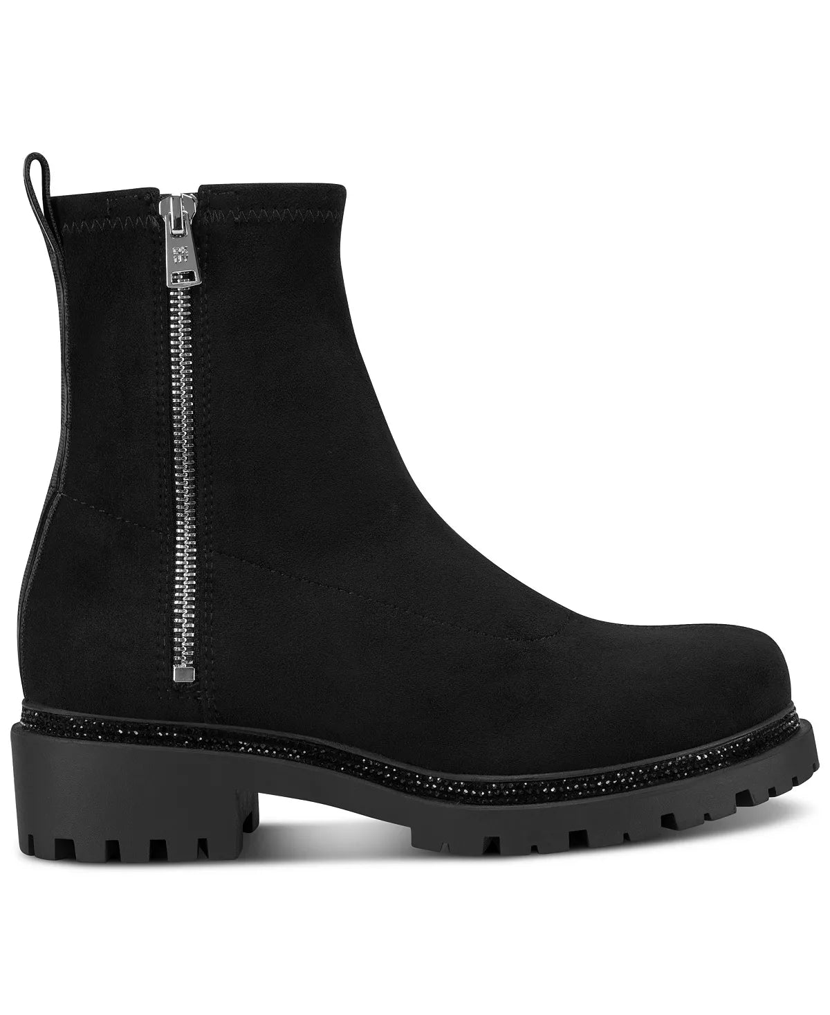 Black suede