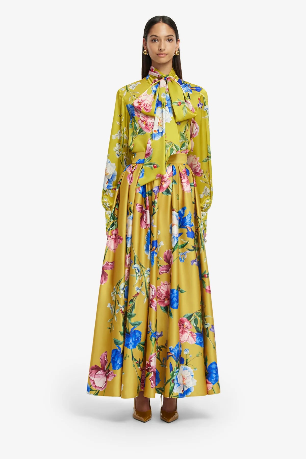 Garden Print in Mustard