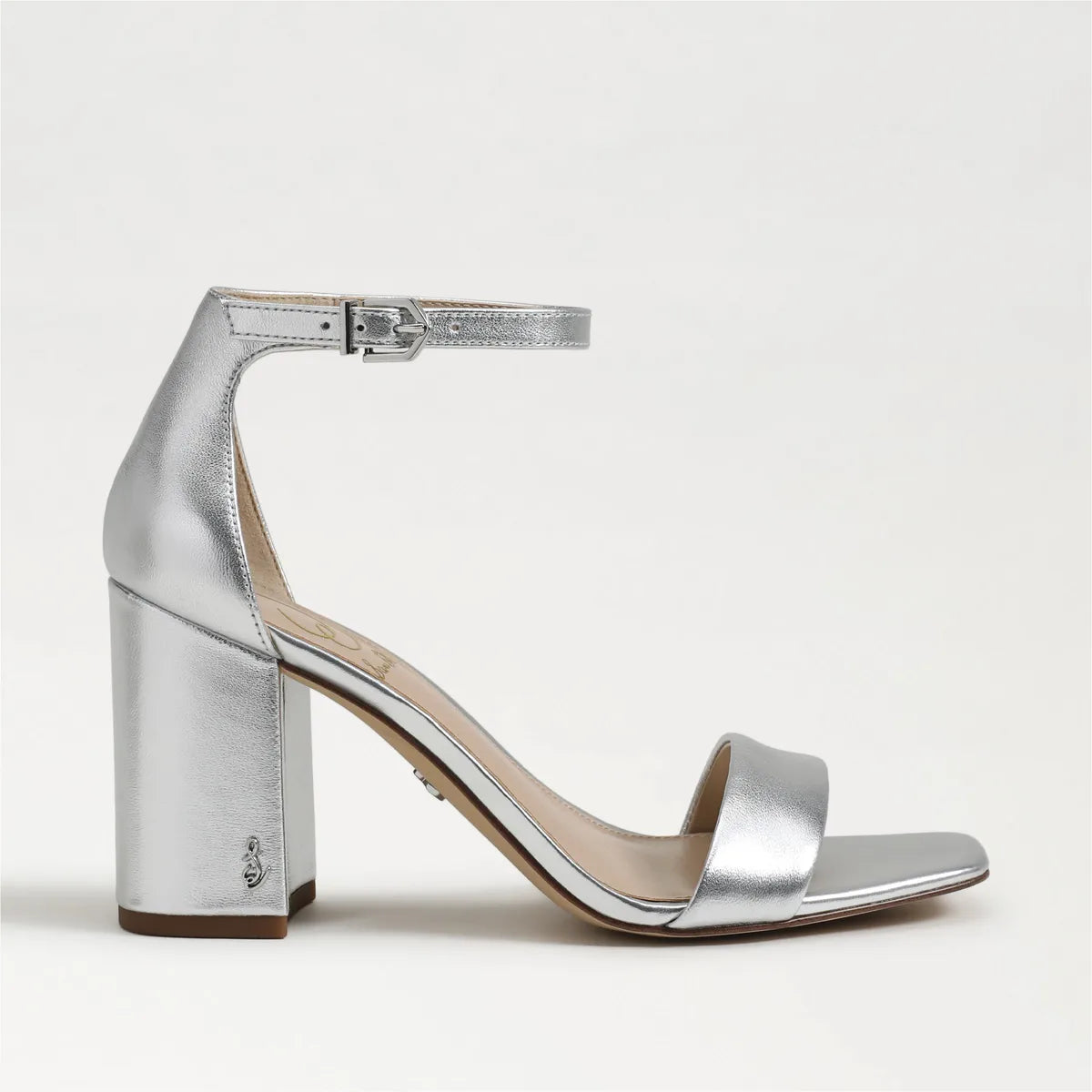 Silver Metallic Leather