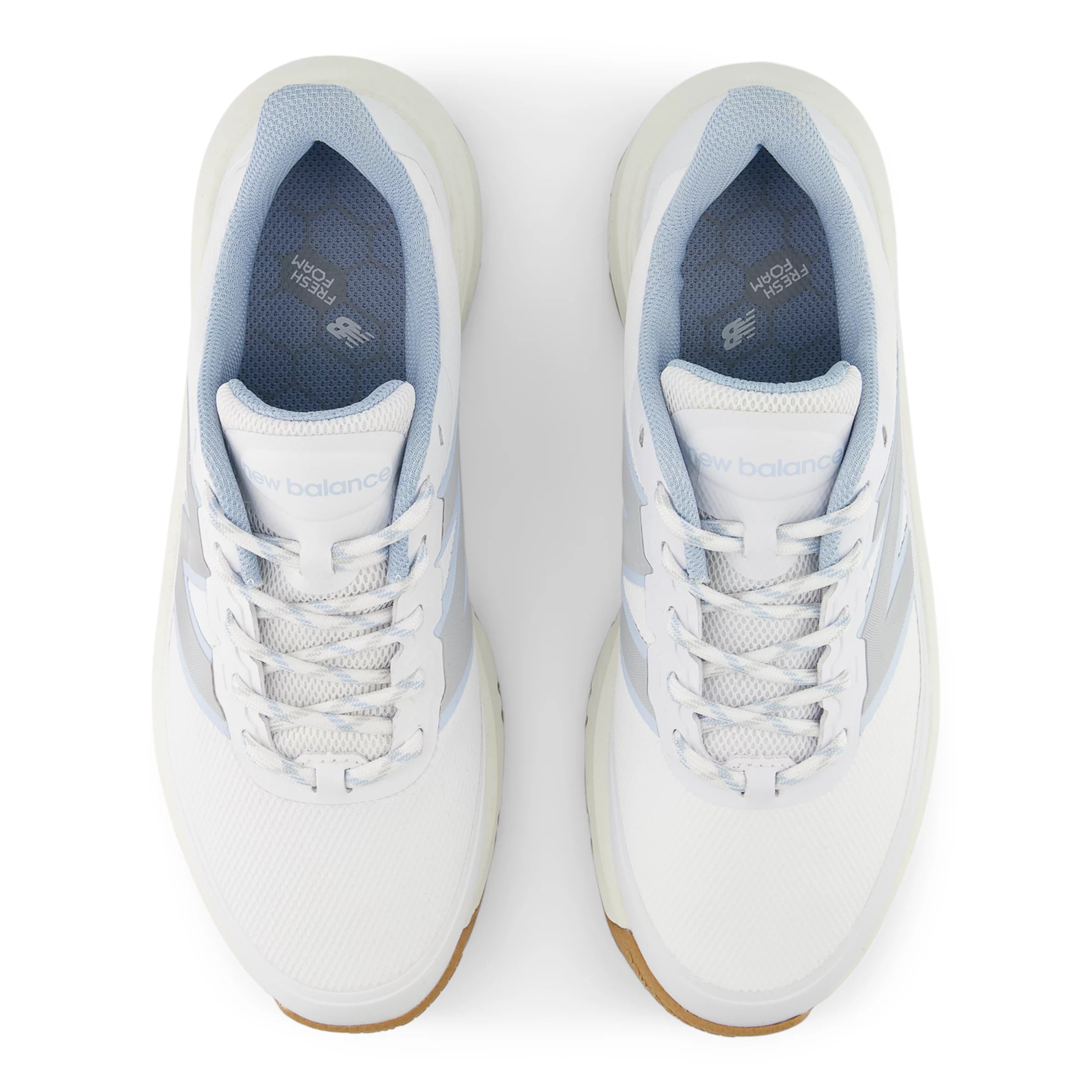 White With Sky Blue