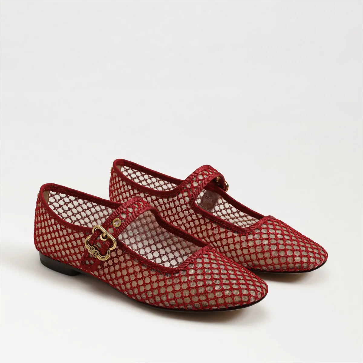 Deep Scarlet Mesh Fabric