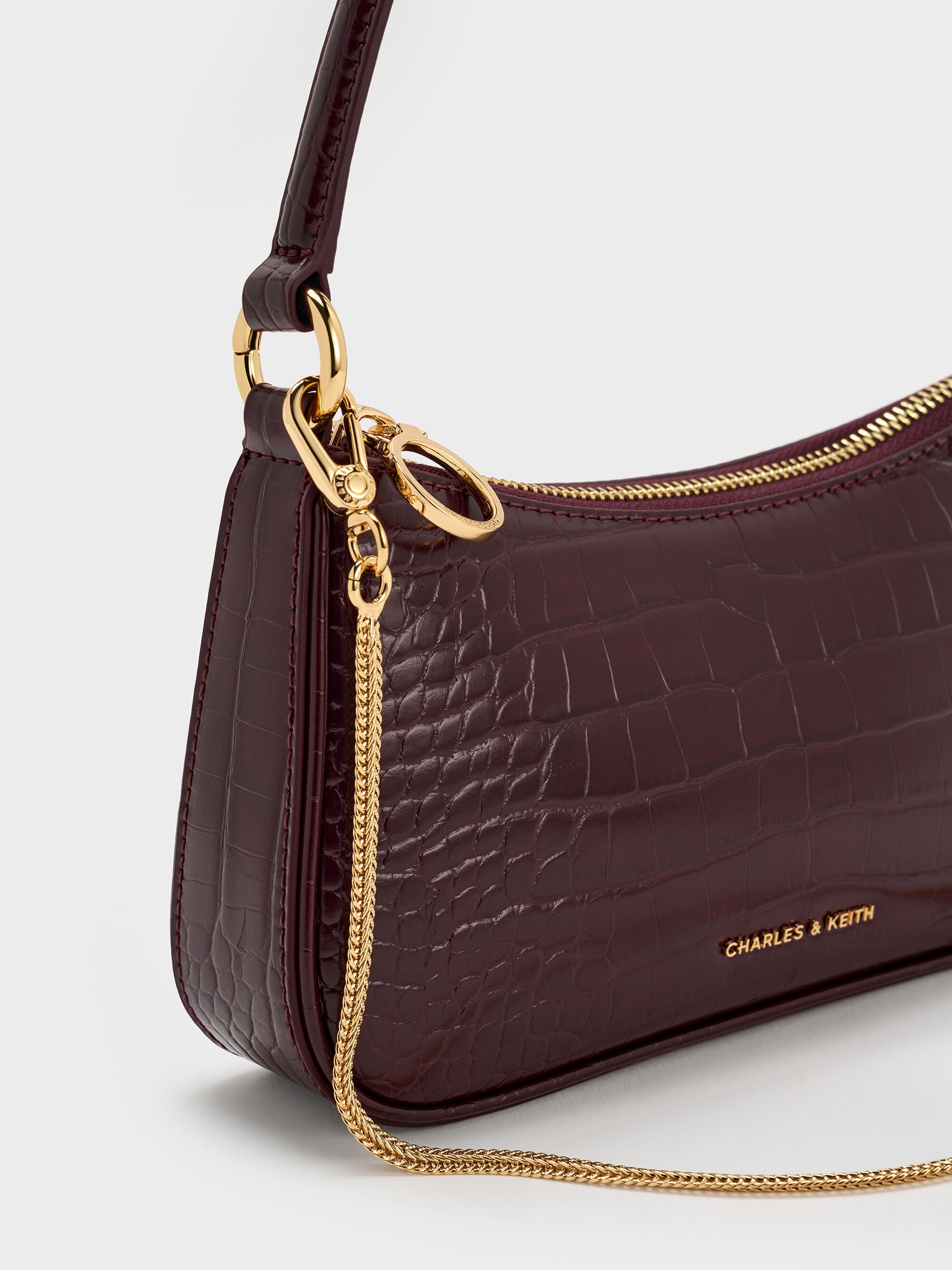 Maroon Red Croco