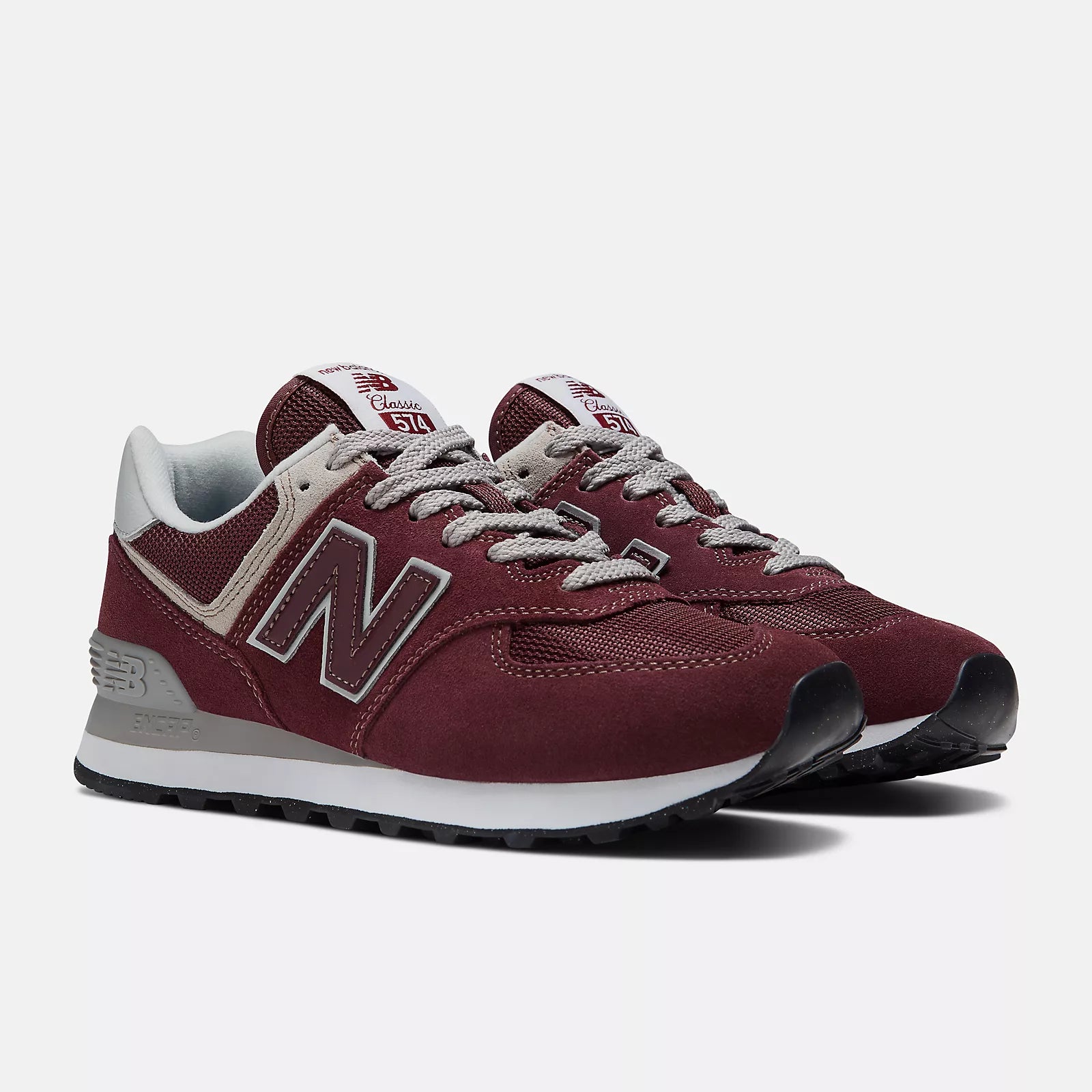 Burgundy With Nb White