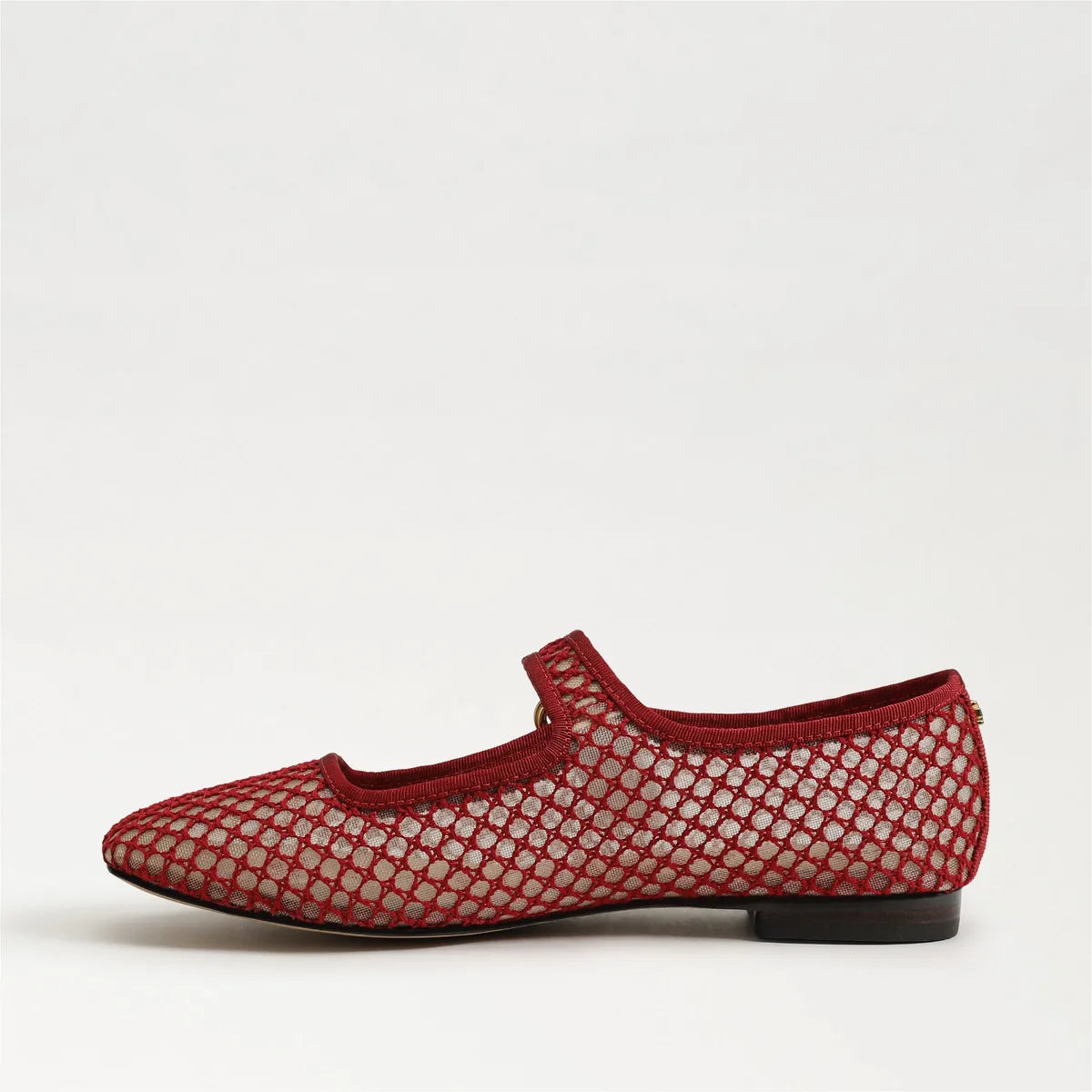 Deep Scarlet Mesh Fabric