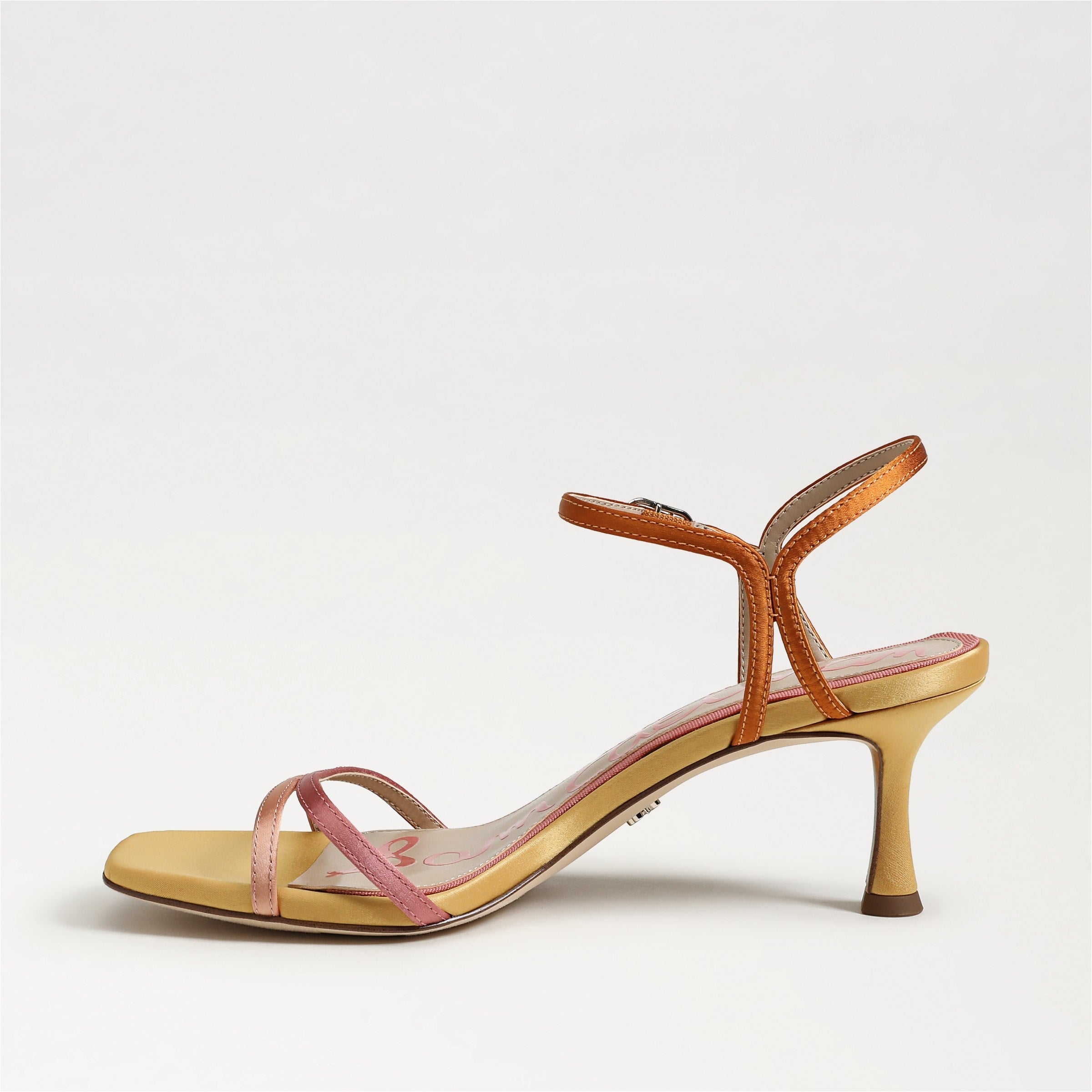 Pink/ Multi Satin Fabric