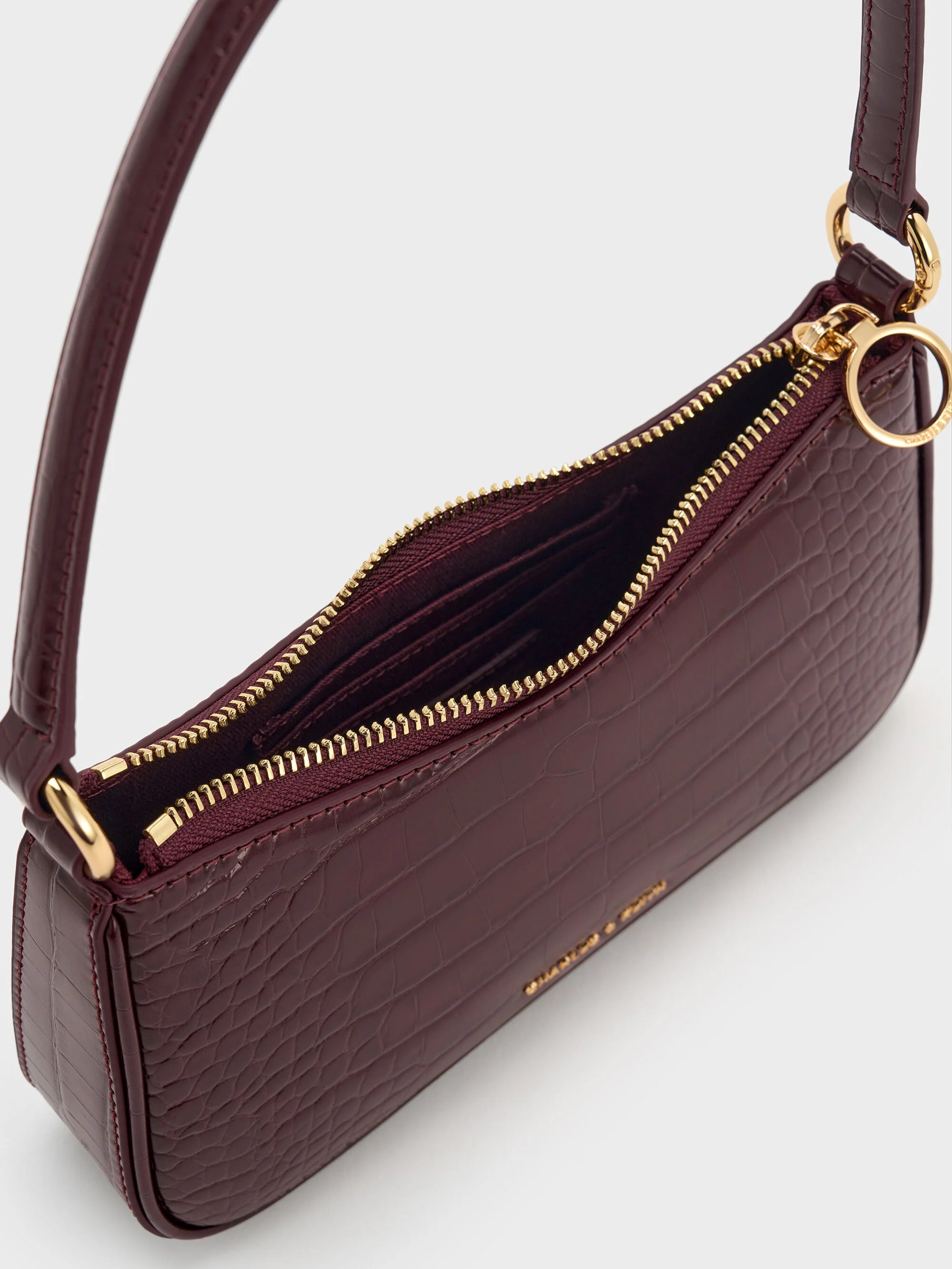 Maroon Red Croco