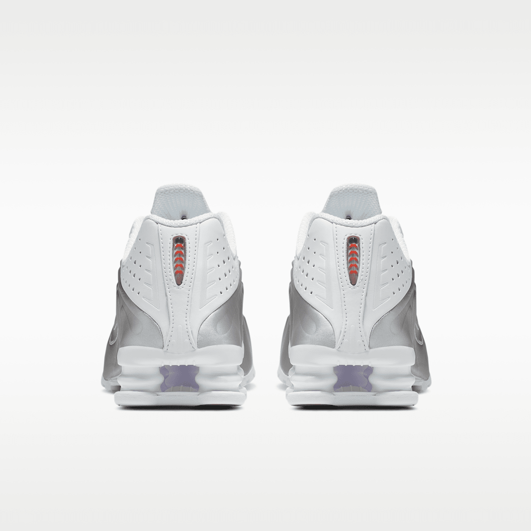 White/Metallic Silver/Max Orange/White