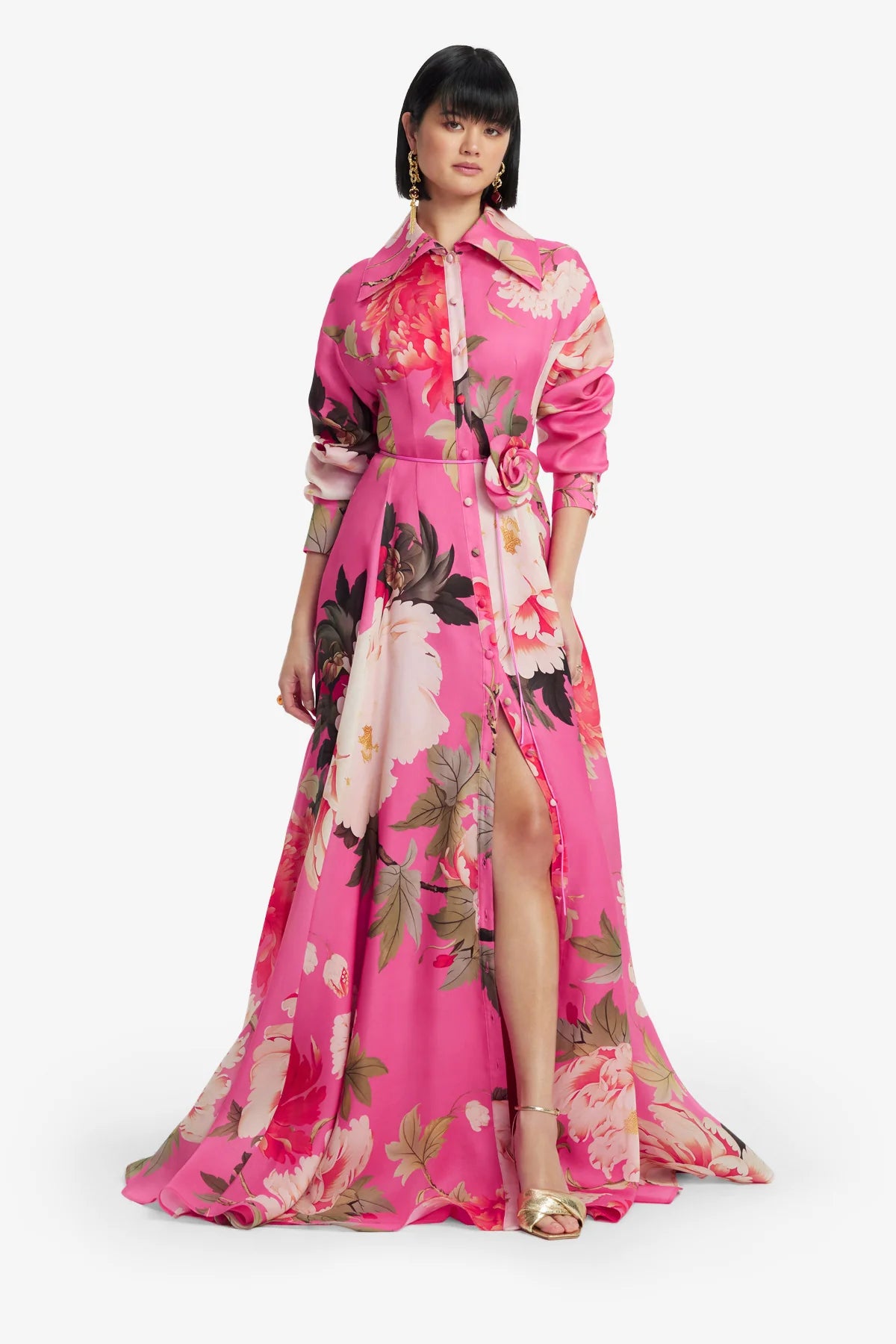 Peony Print in Fuchsia