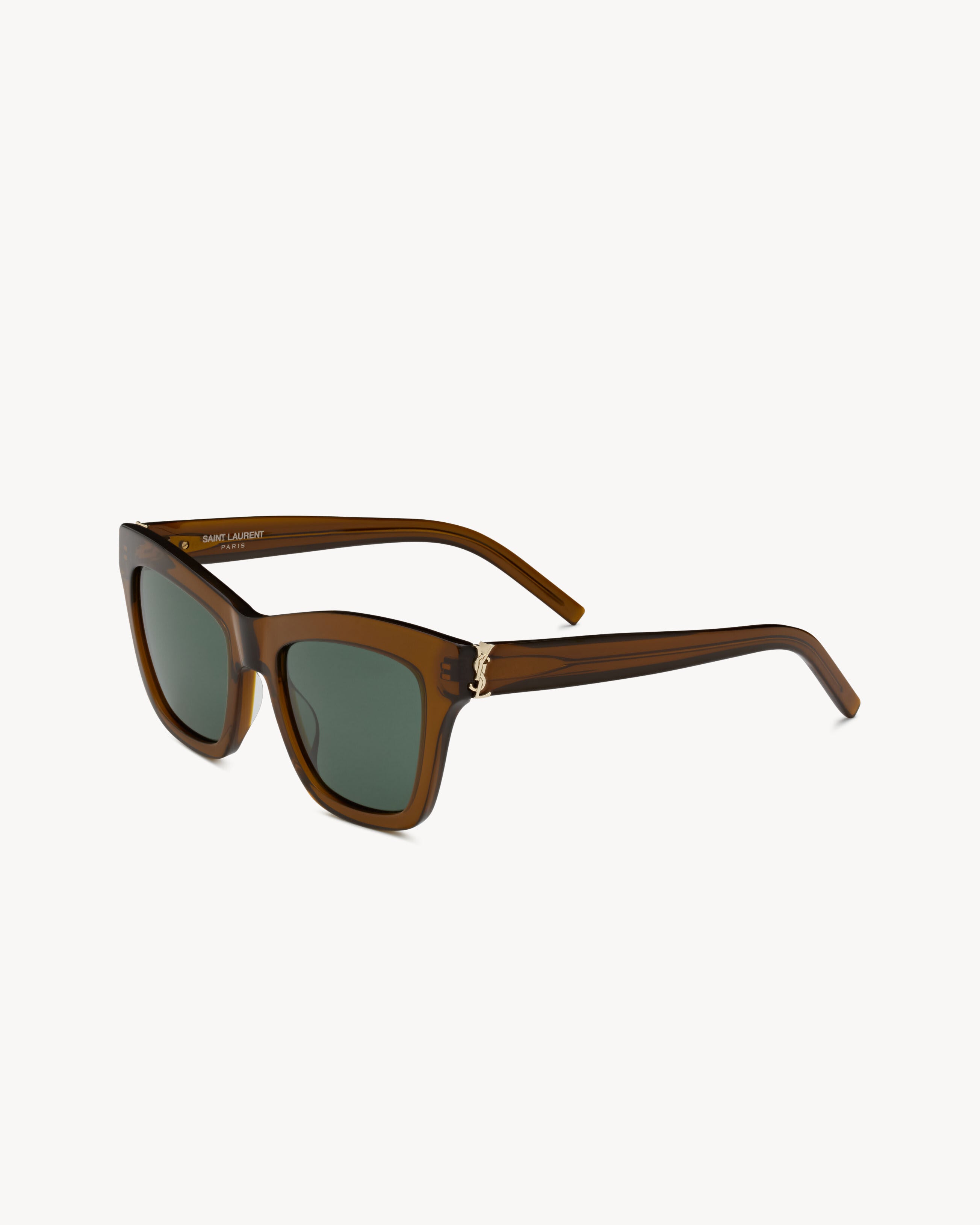 Transparent Cognac Brown And Green