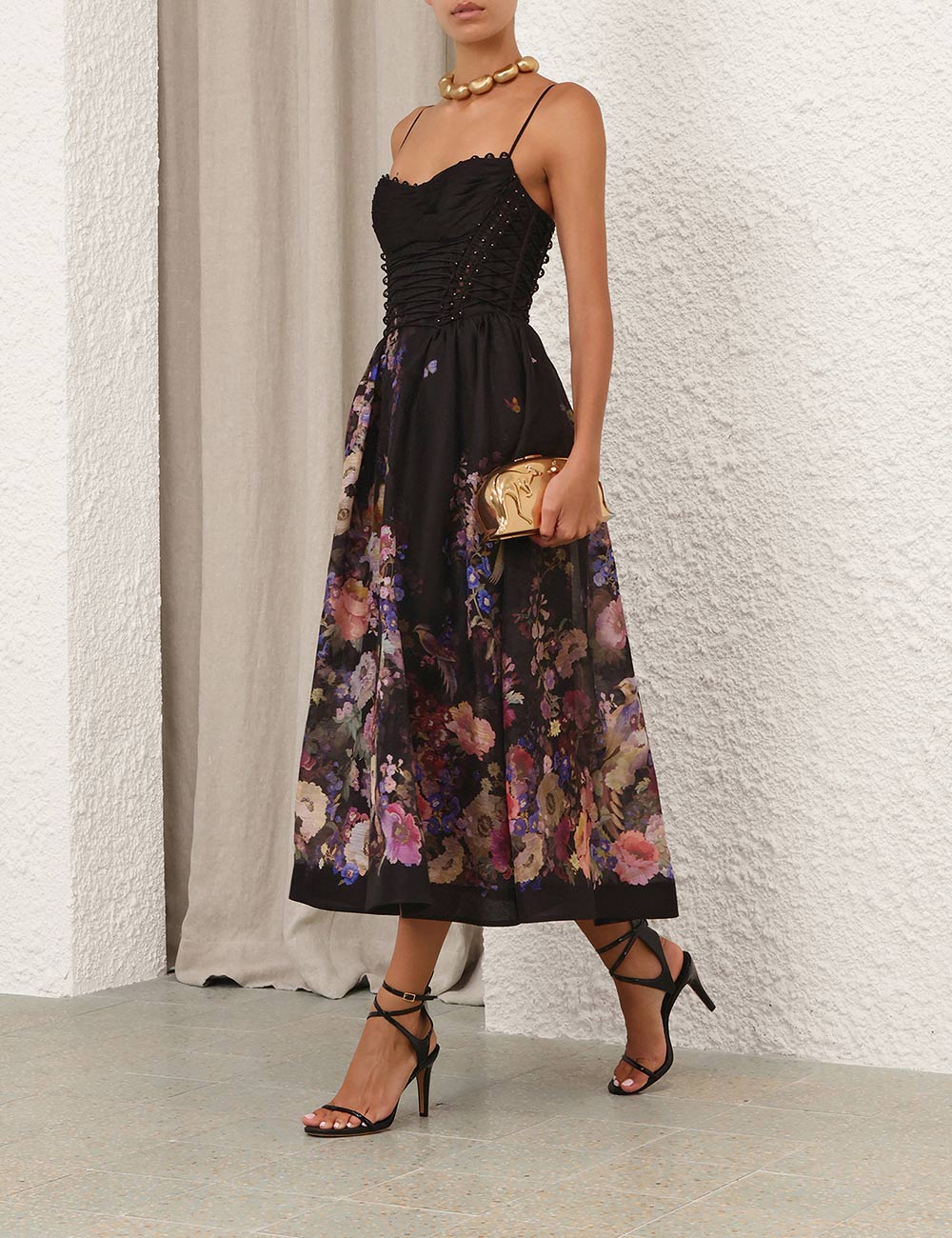 Black Multi Floral
