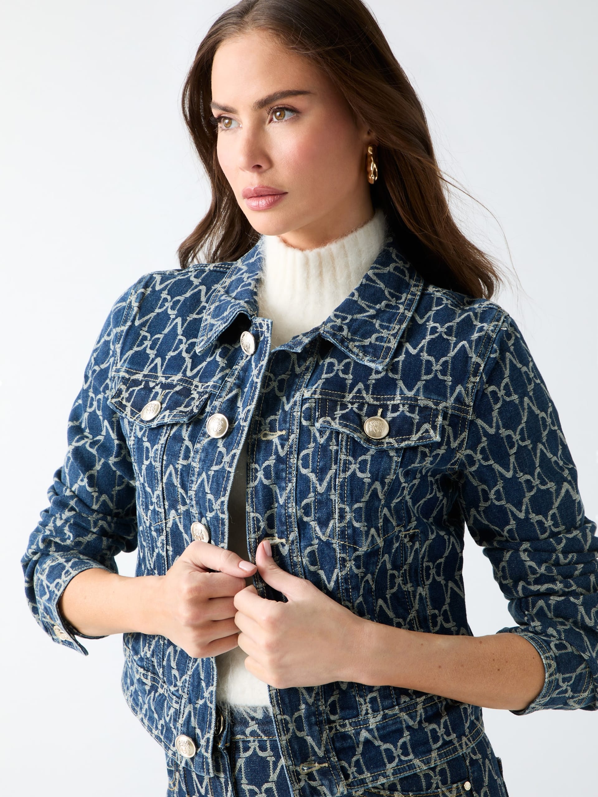 Monogram Jacquard Blue Be