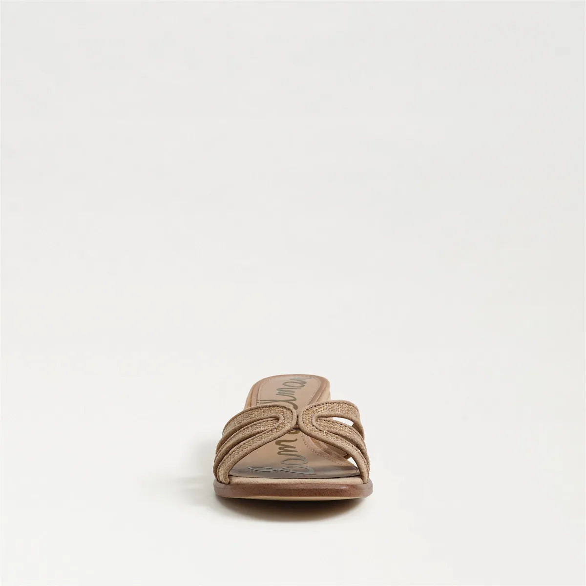 Buff Tan Faux Raffia/Suede