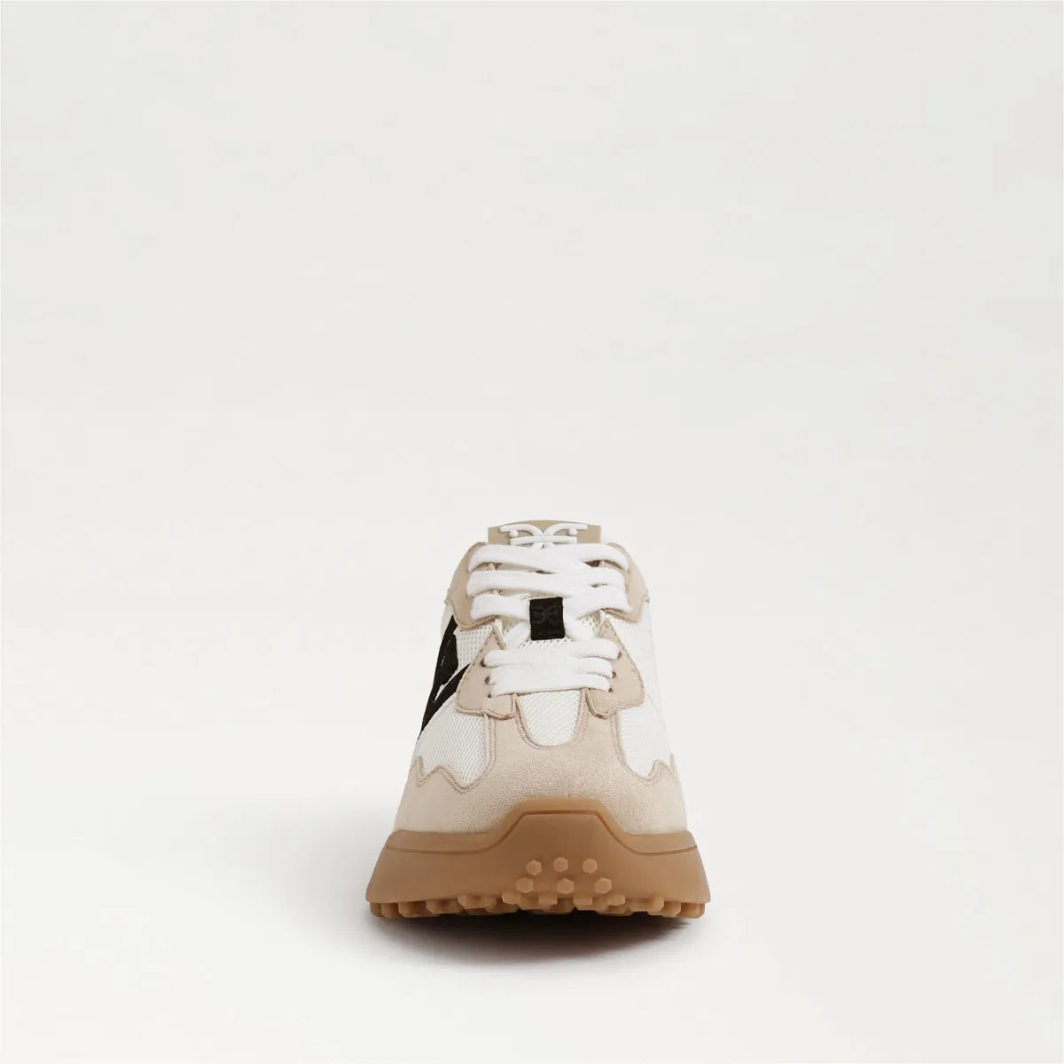 White/Tan/Black Suede
