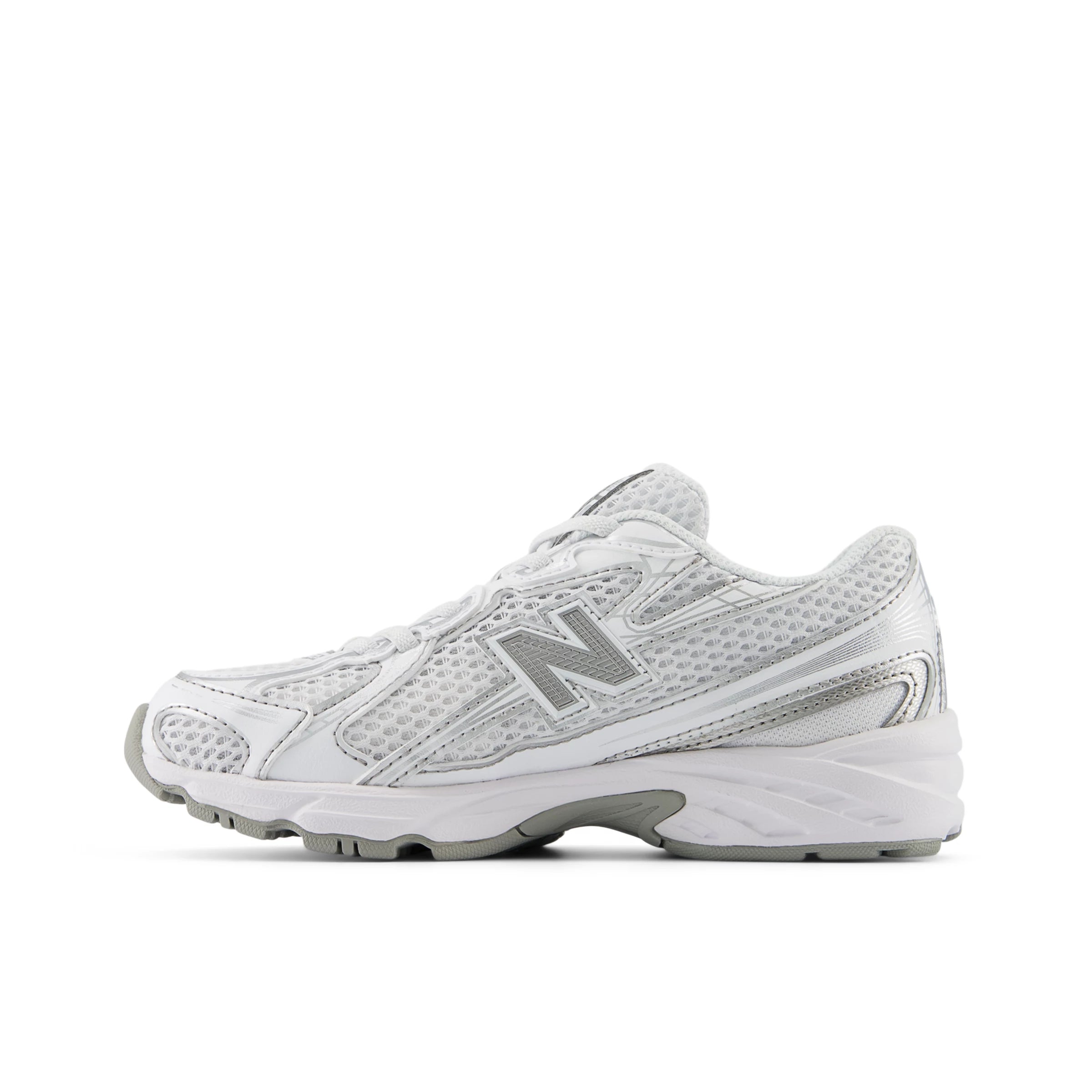 White With Silver Metallic