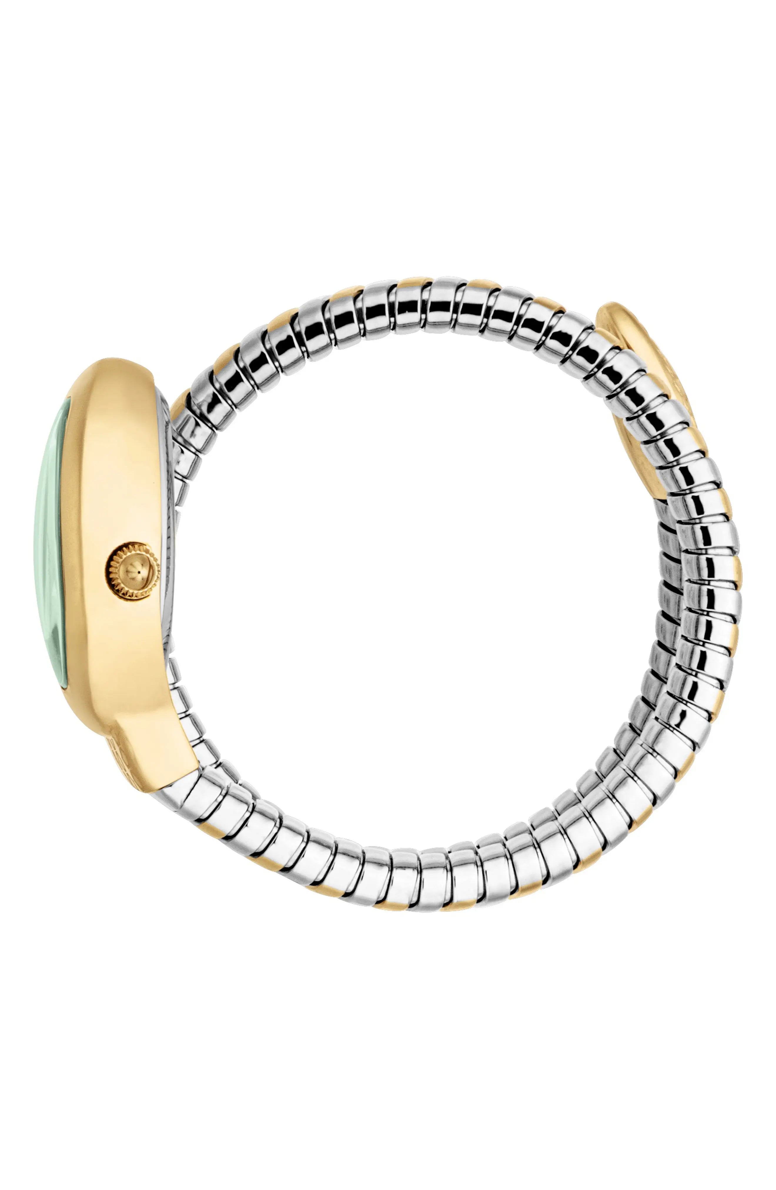 Two Tone Silver/ Gold/ Green