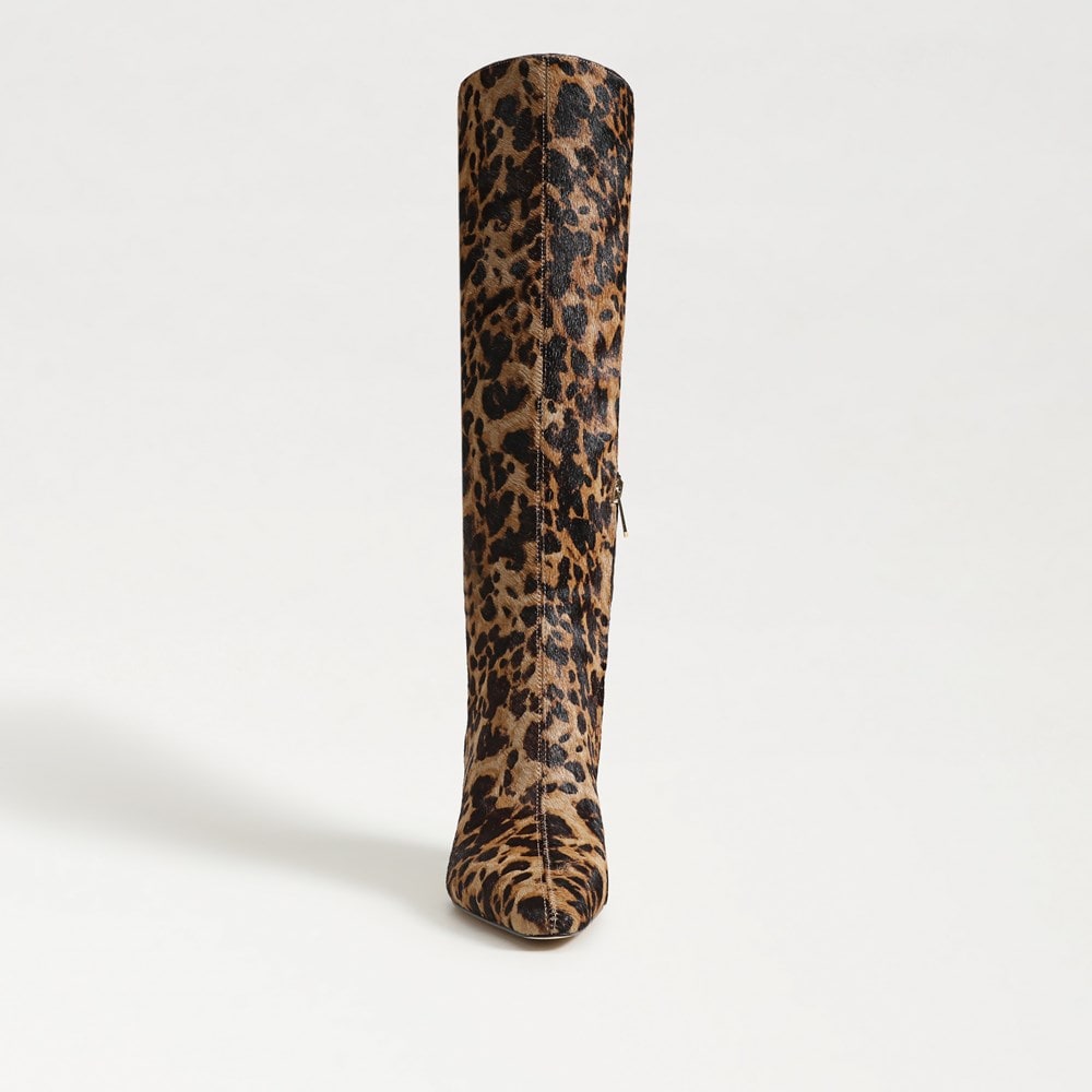 Brown Leopard Print Calf Hair