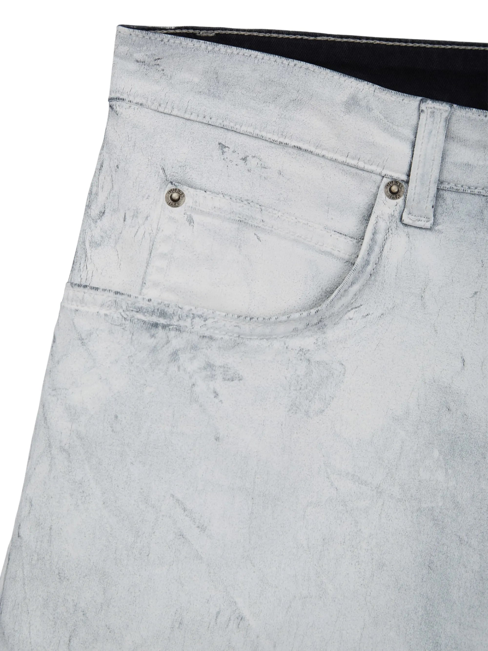 Gusa White Coated Twill
