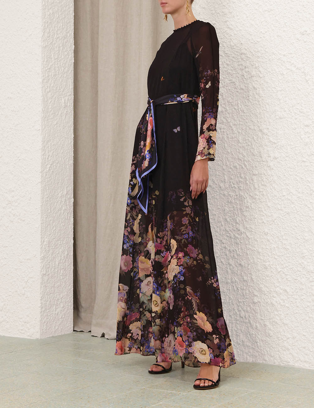 Black Multi Floral