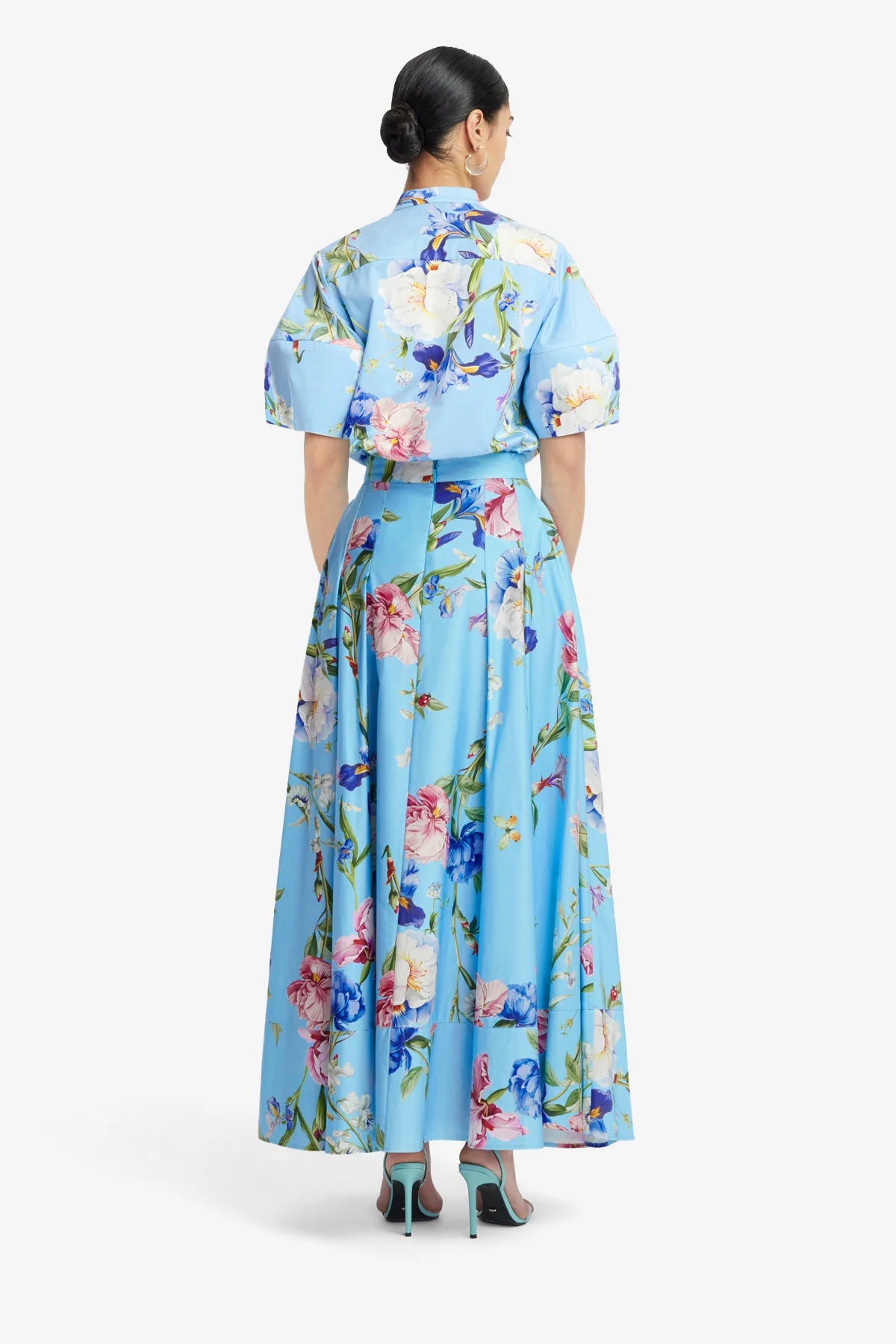 Garden Print in Baby Blue