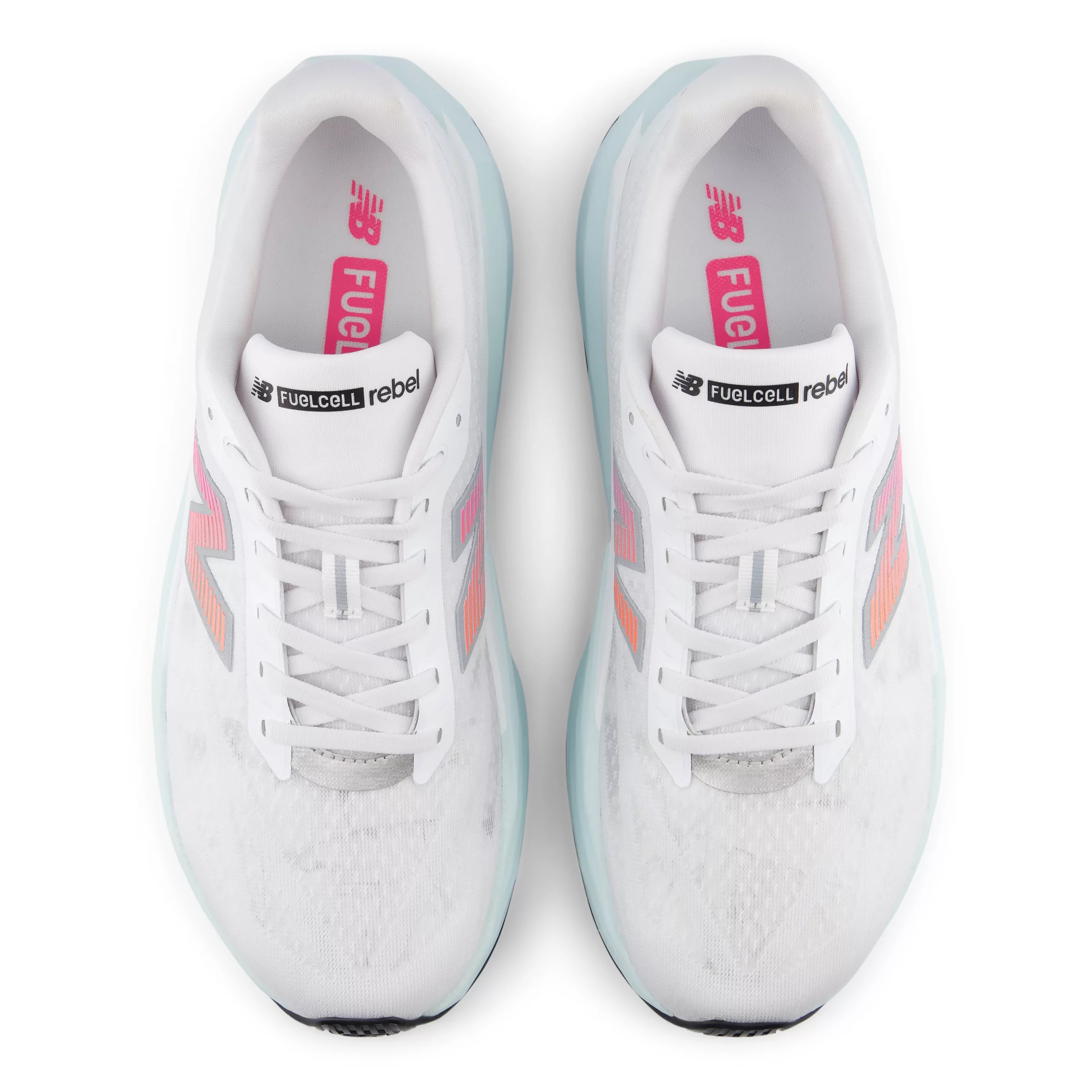 White With Pink Heat And Glint Blue