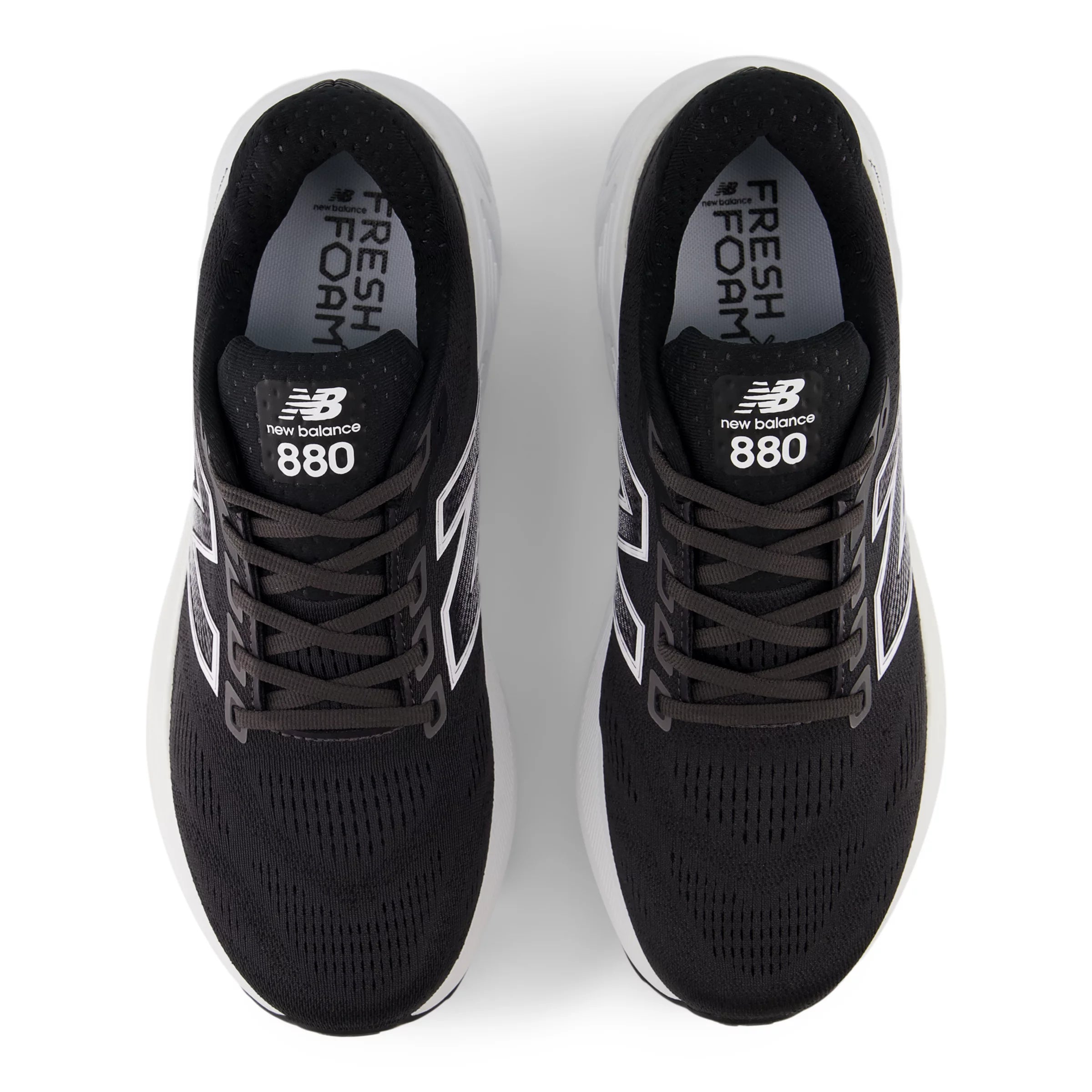 Black With White And Reflection