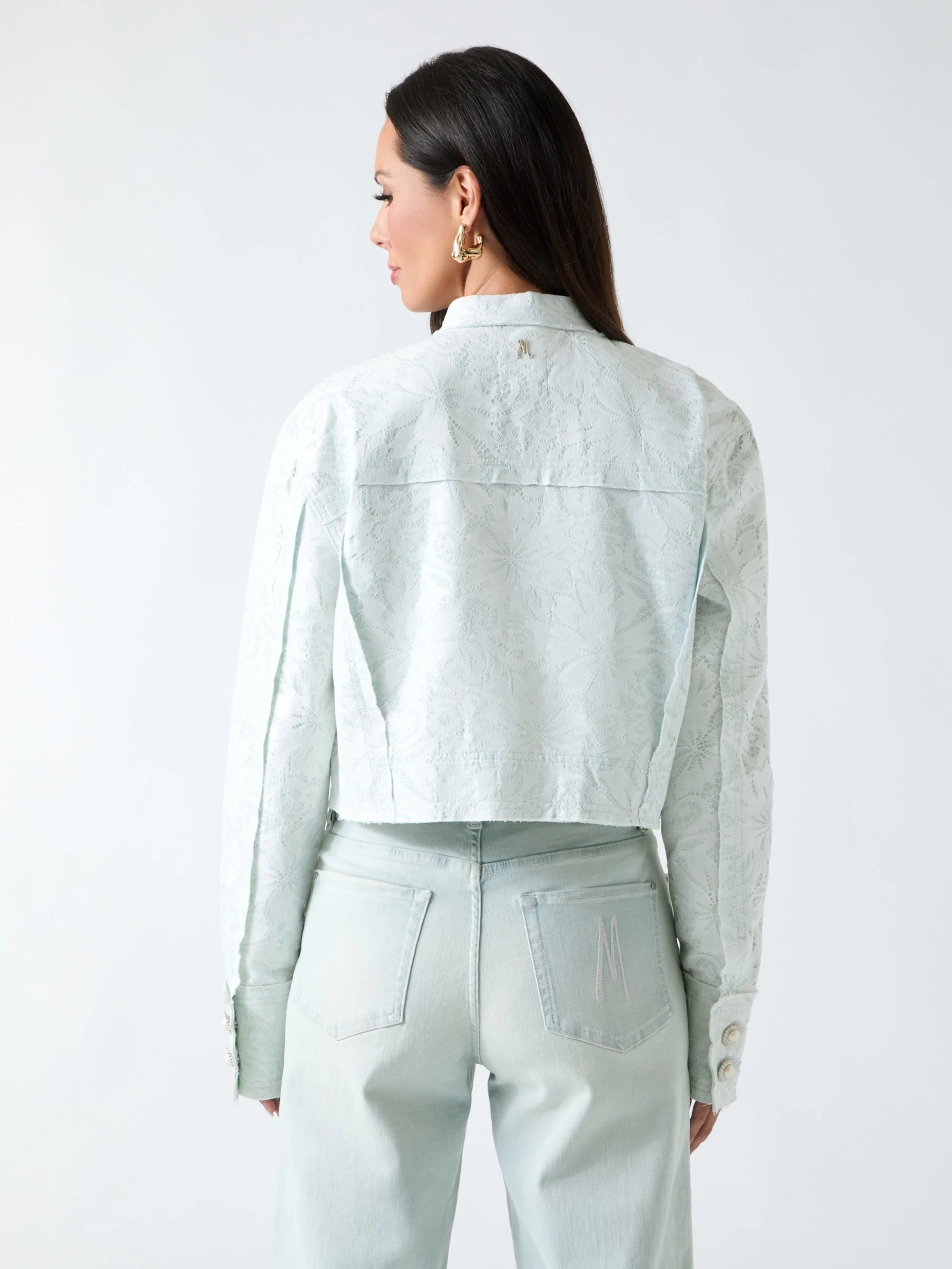 Light Wash Denim Lace