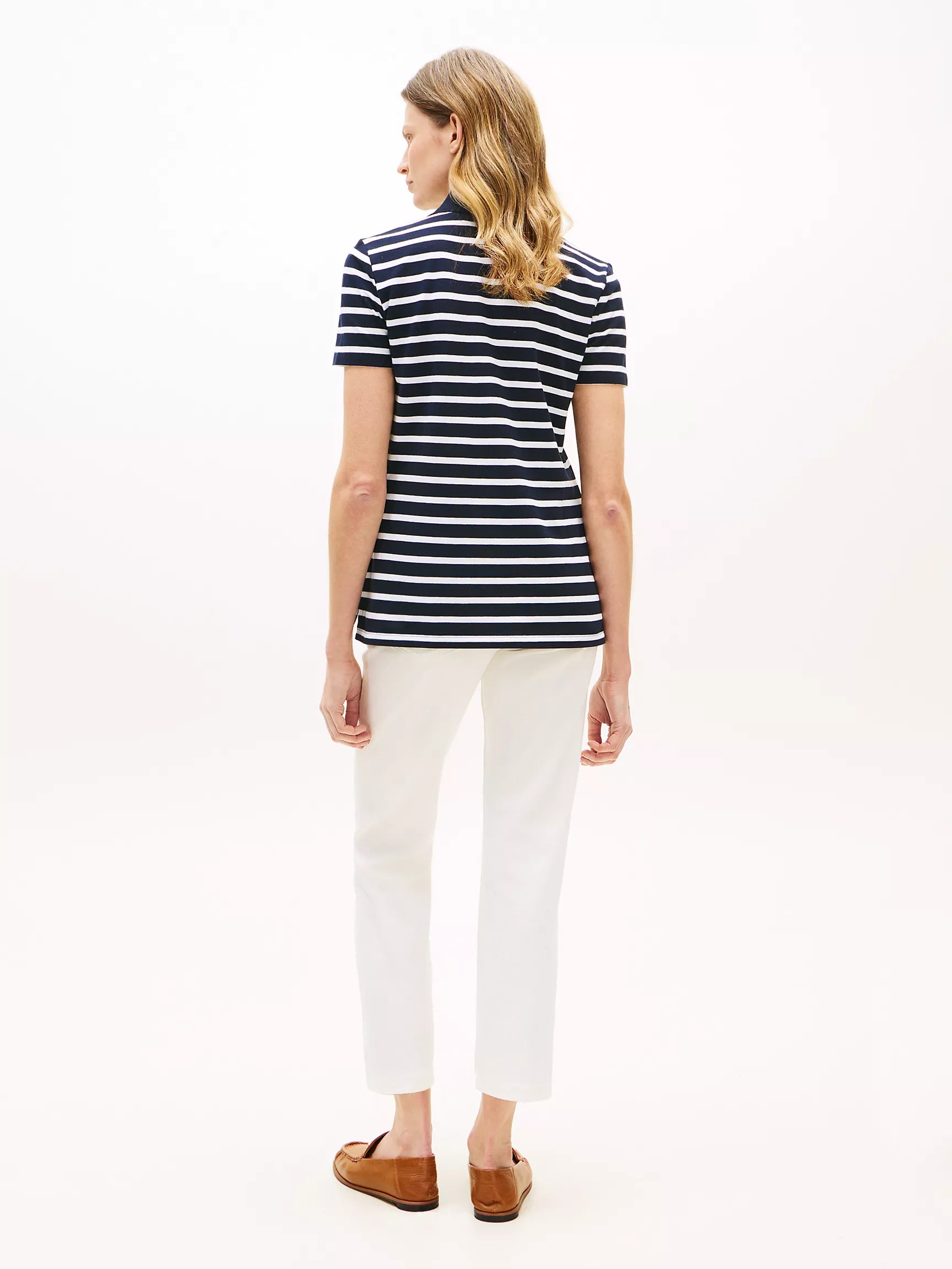 Navy Blue / White Stripe