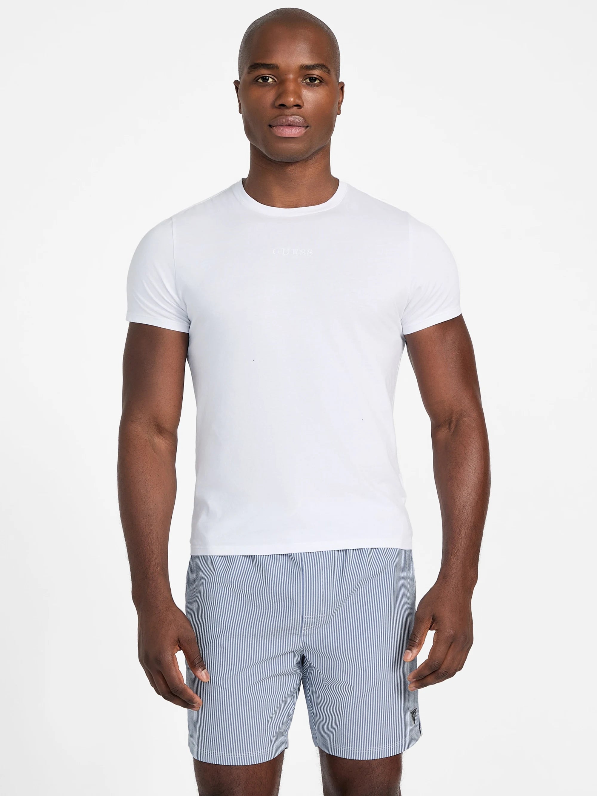 White Blue Seersucker