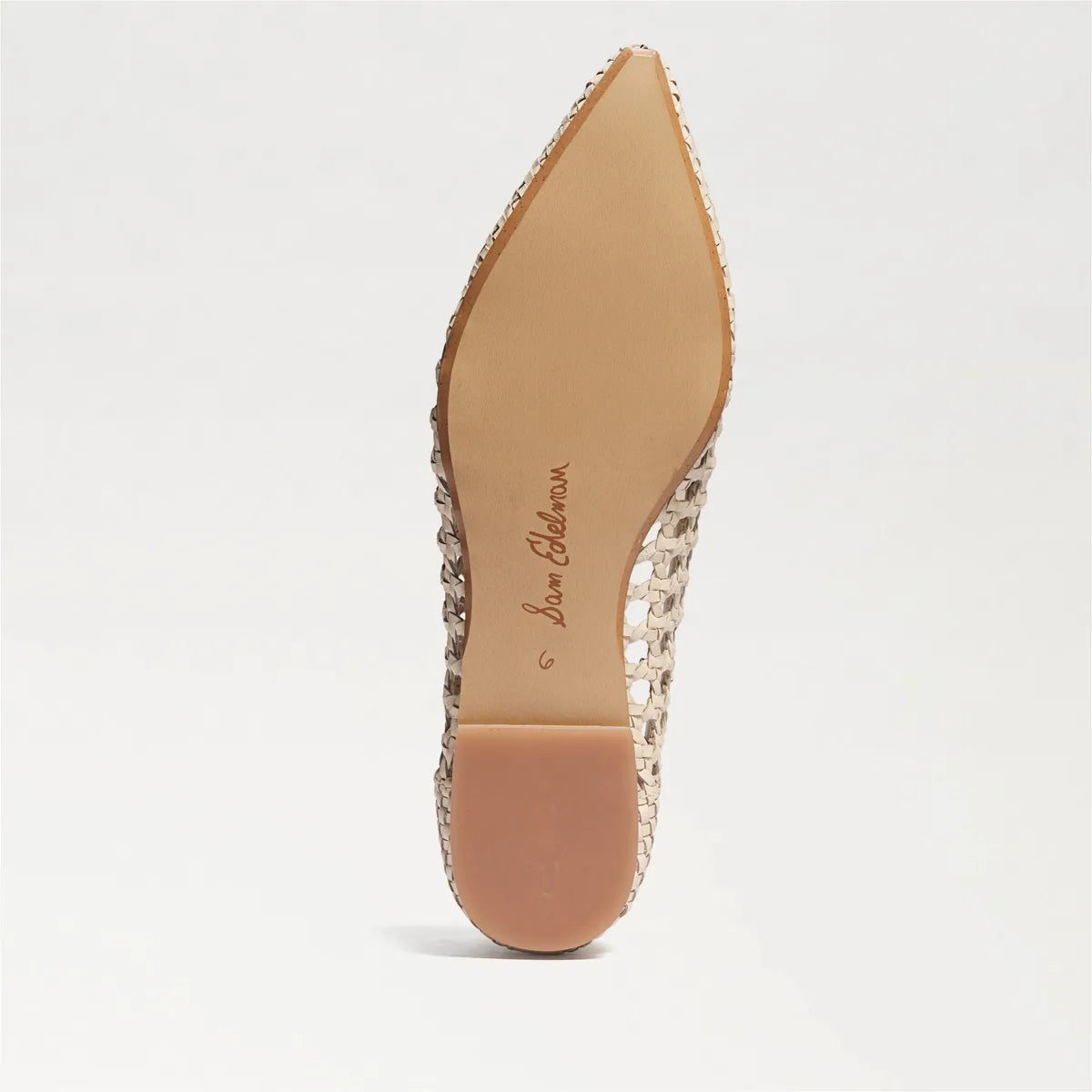 Ivory Woven Leather