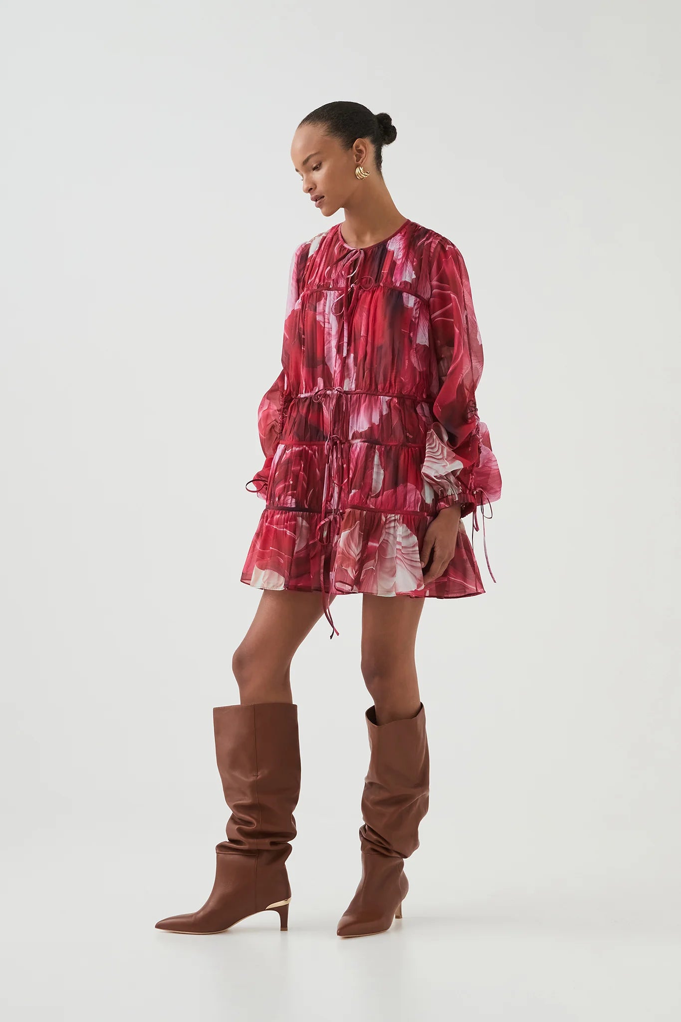 PRISMATIC FLORAL RED