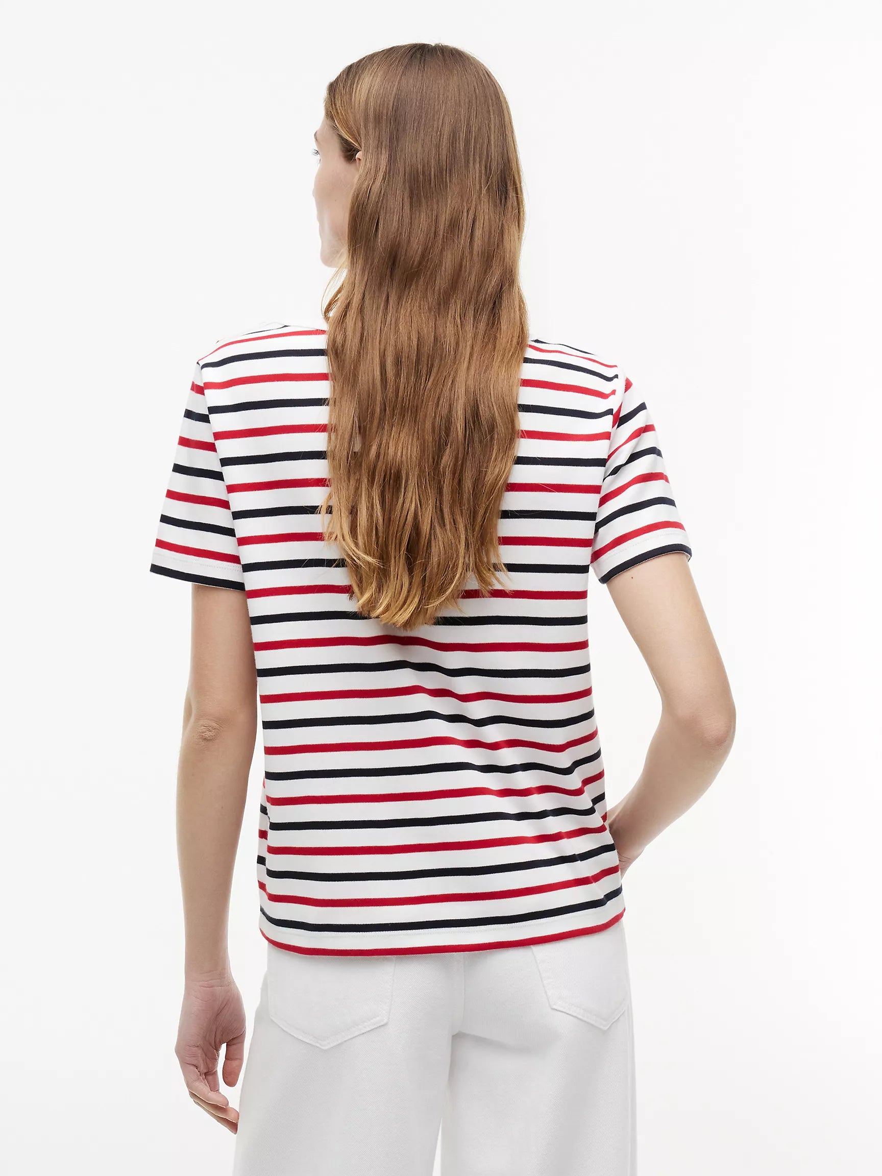 Ecru / Medium Red / Navy Multi
