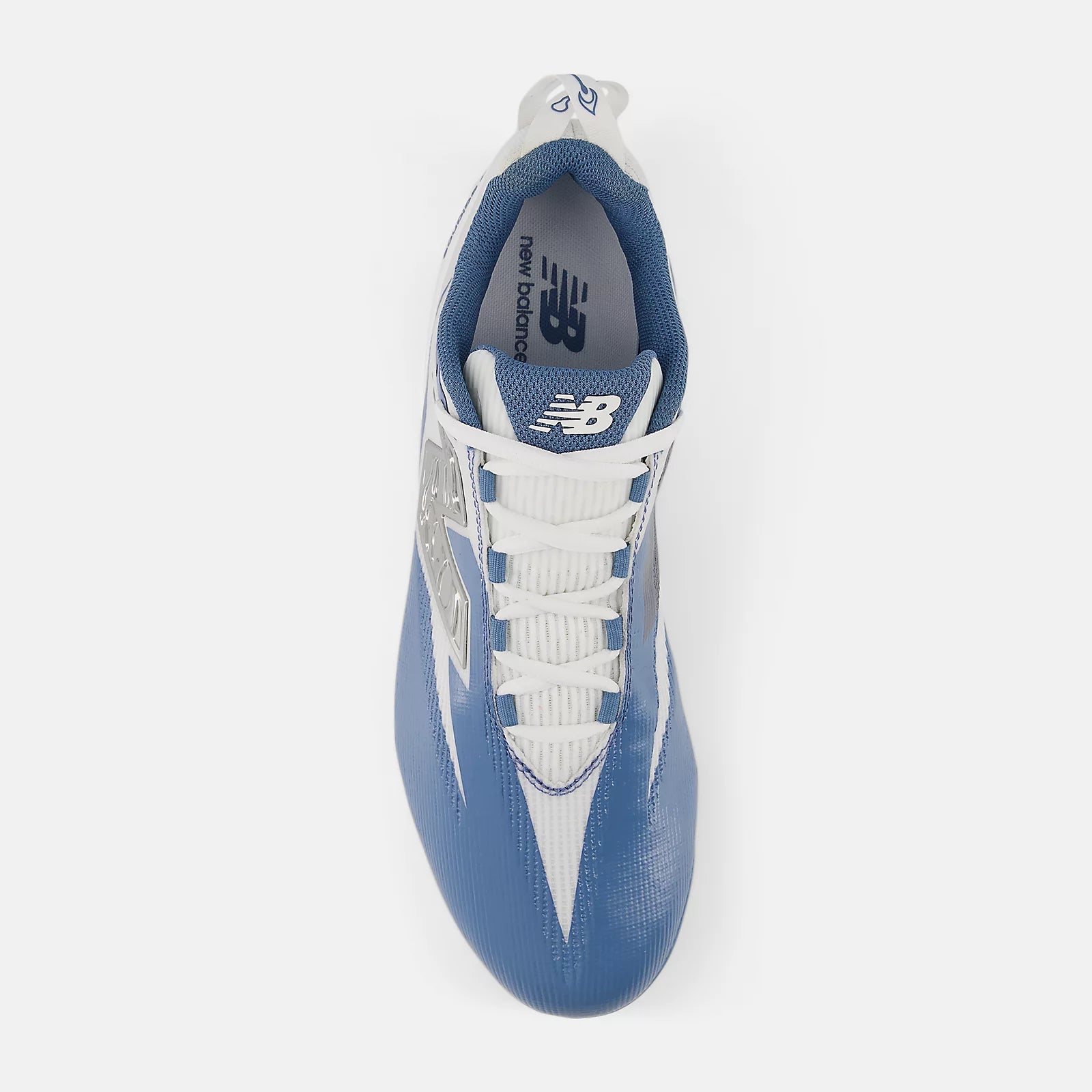 White With Silver And Shoreline Blue