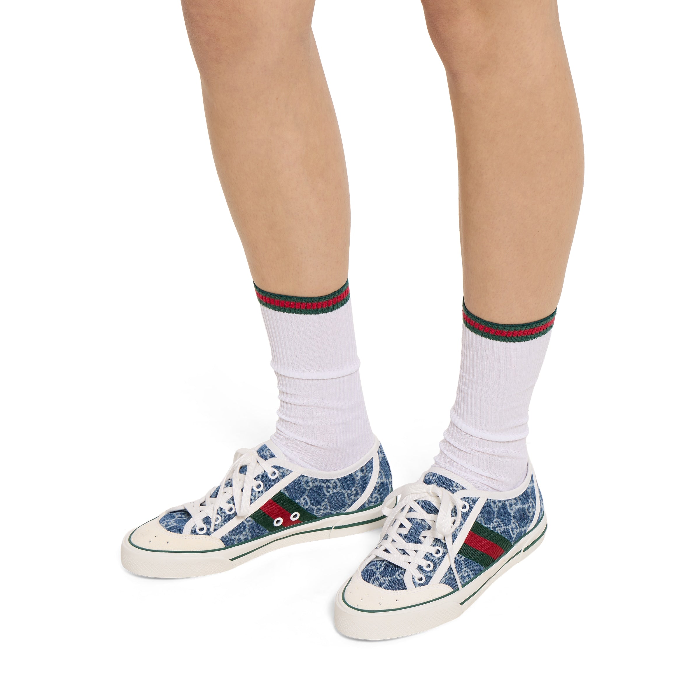 denim azul con GG