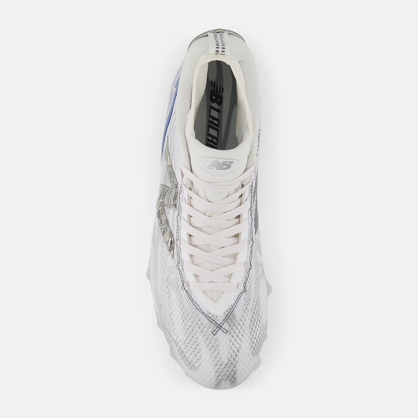 White With Silver And Shoreline Blue