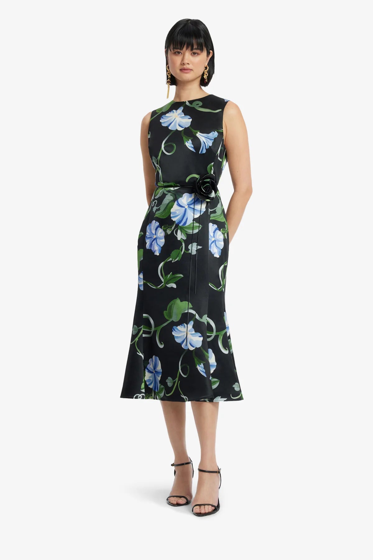 Vine Print in Ebony