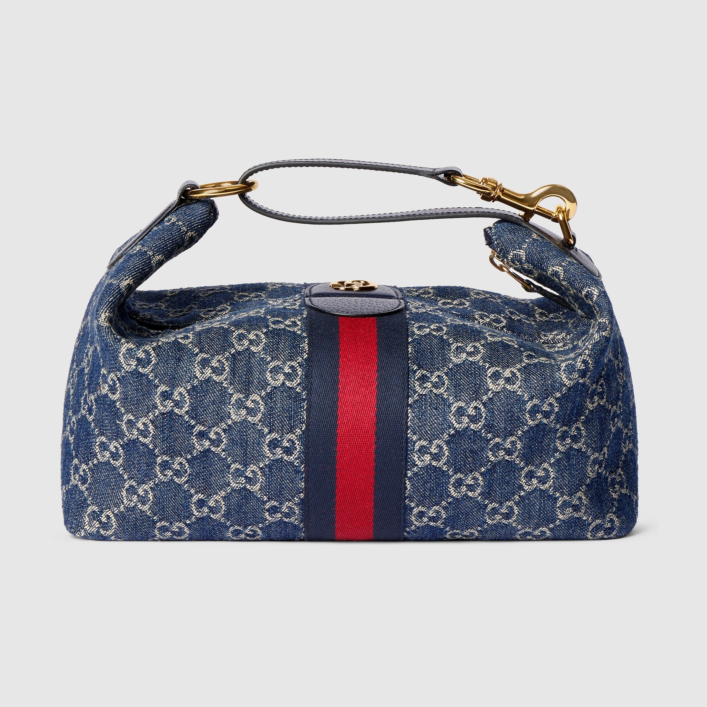 denim con GG azul y blanco