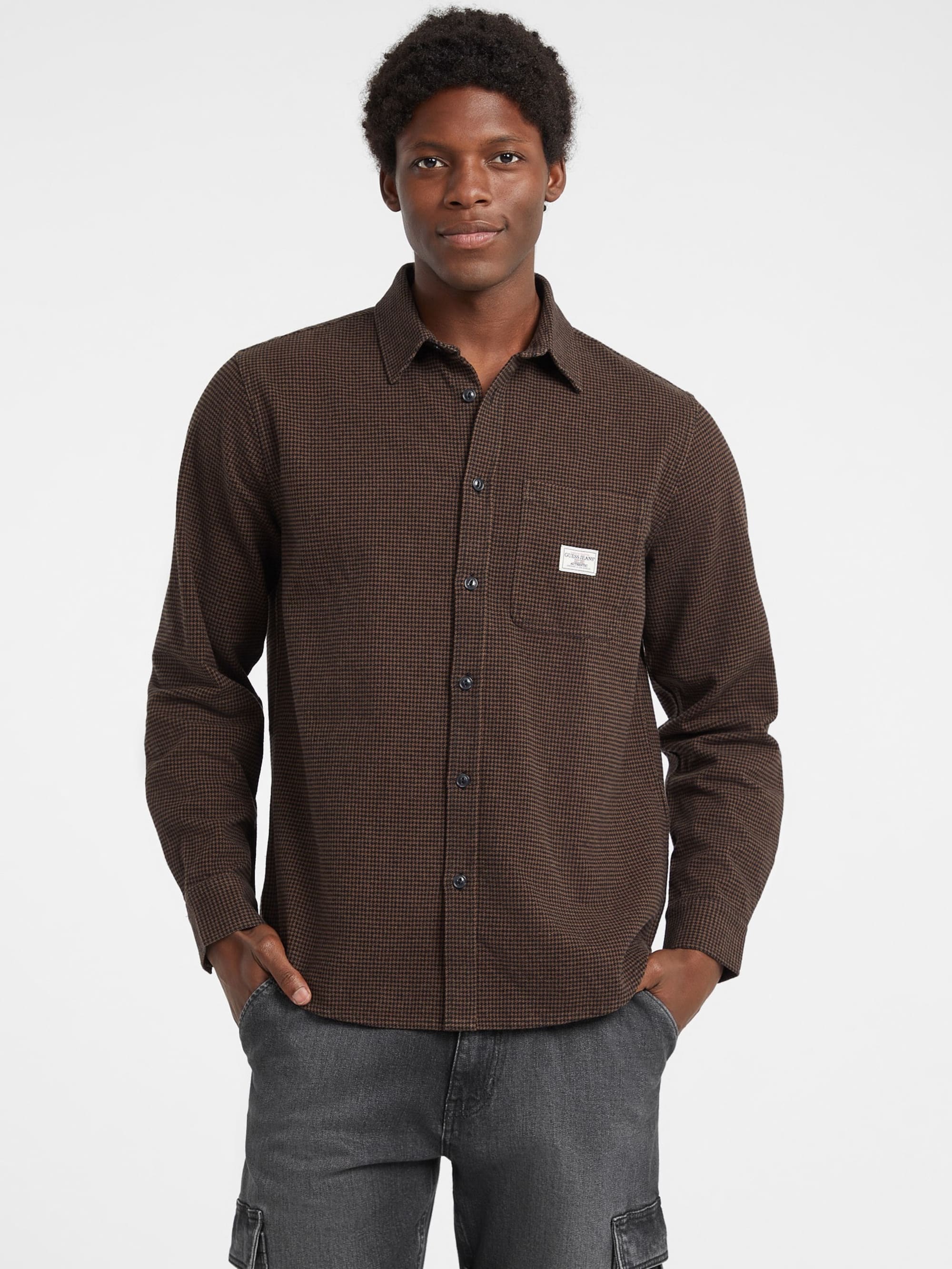 Dark Luxe Brown Houndstoo