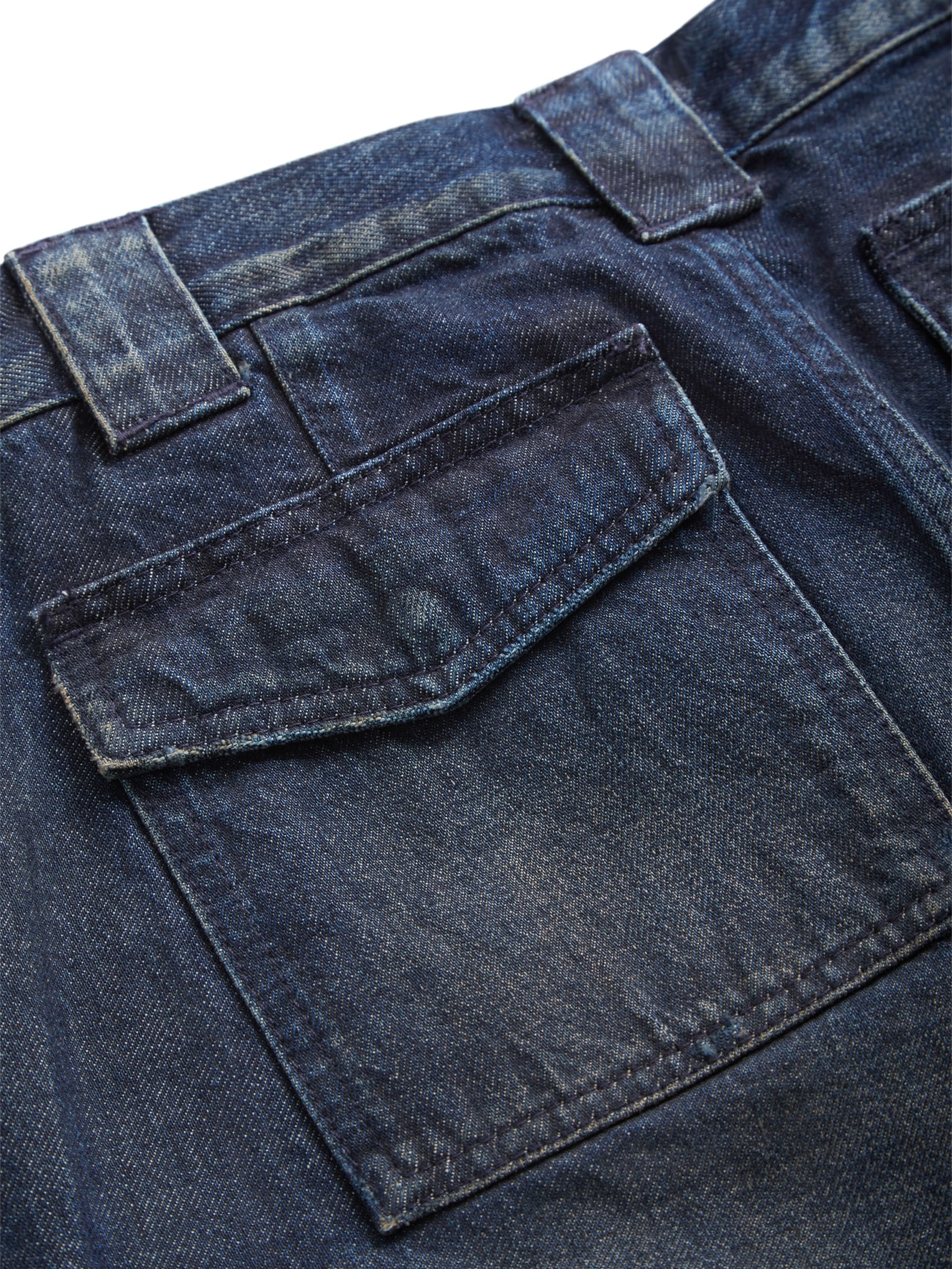Gusa Sanded Dark Indigo W