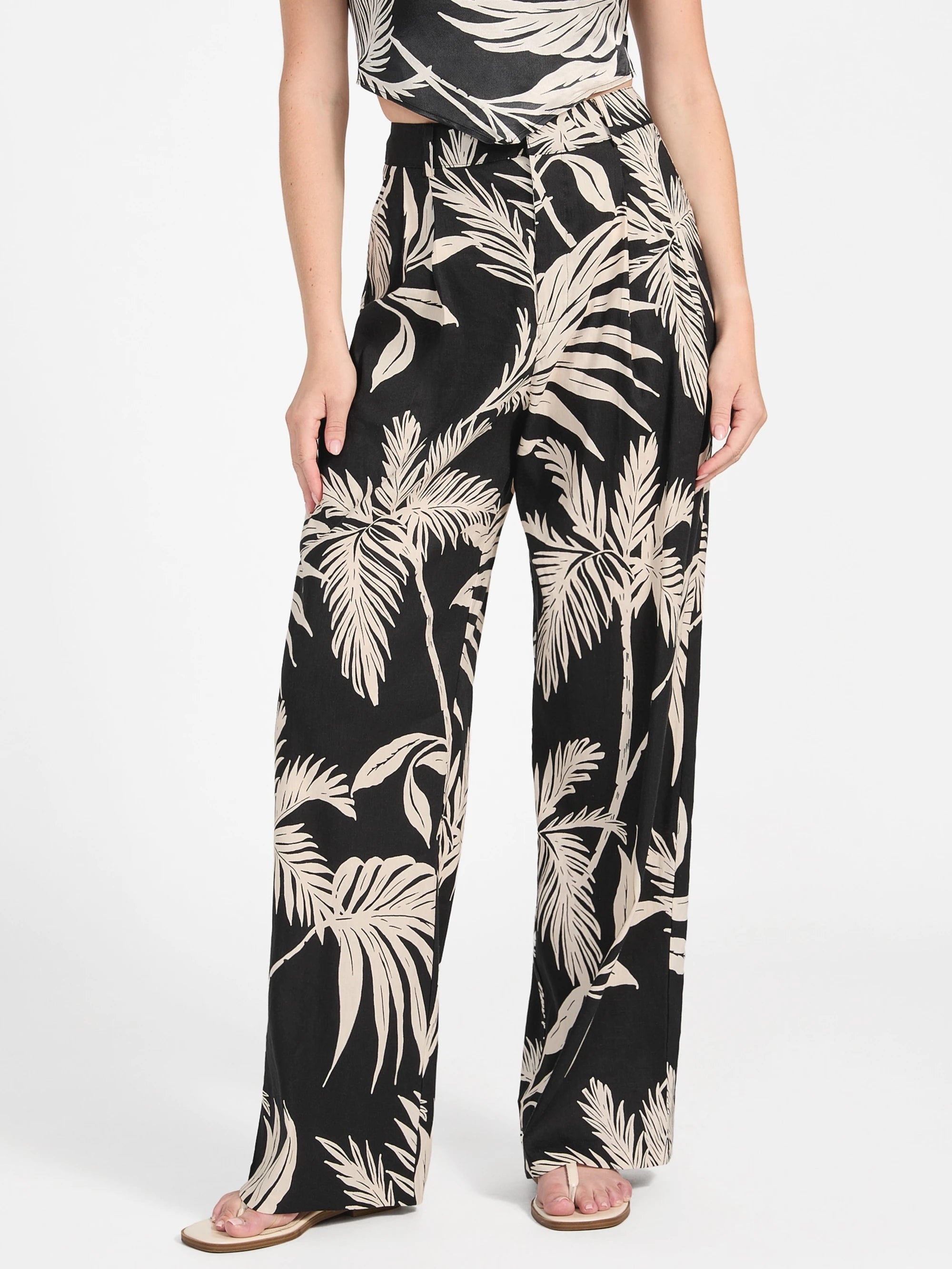 Forest Tropical Blk Print
