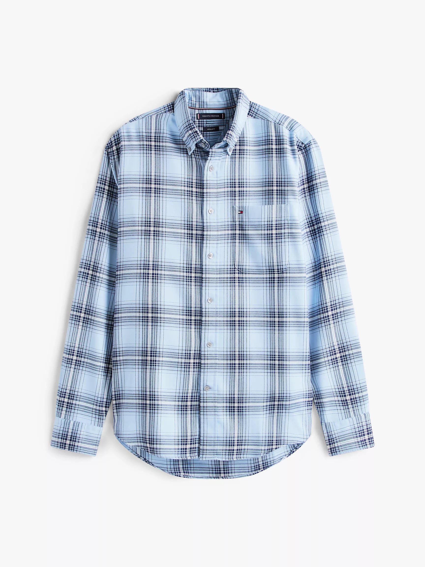 Light Blue Heather Check